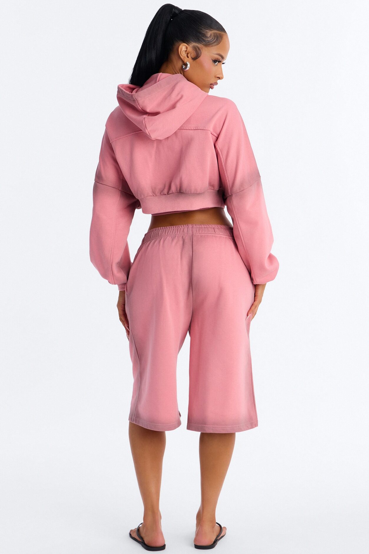 Sam French Terry 3 Piece Jort Set - Pink