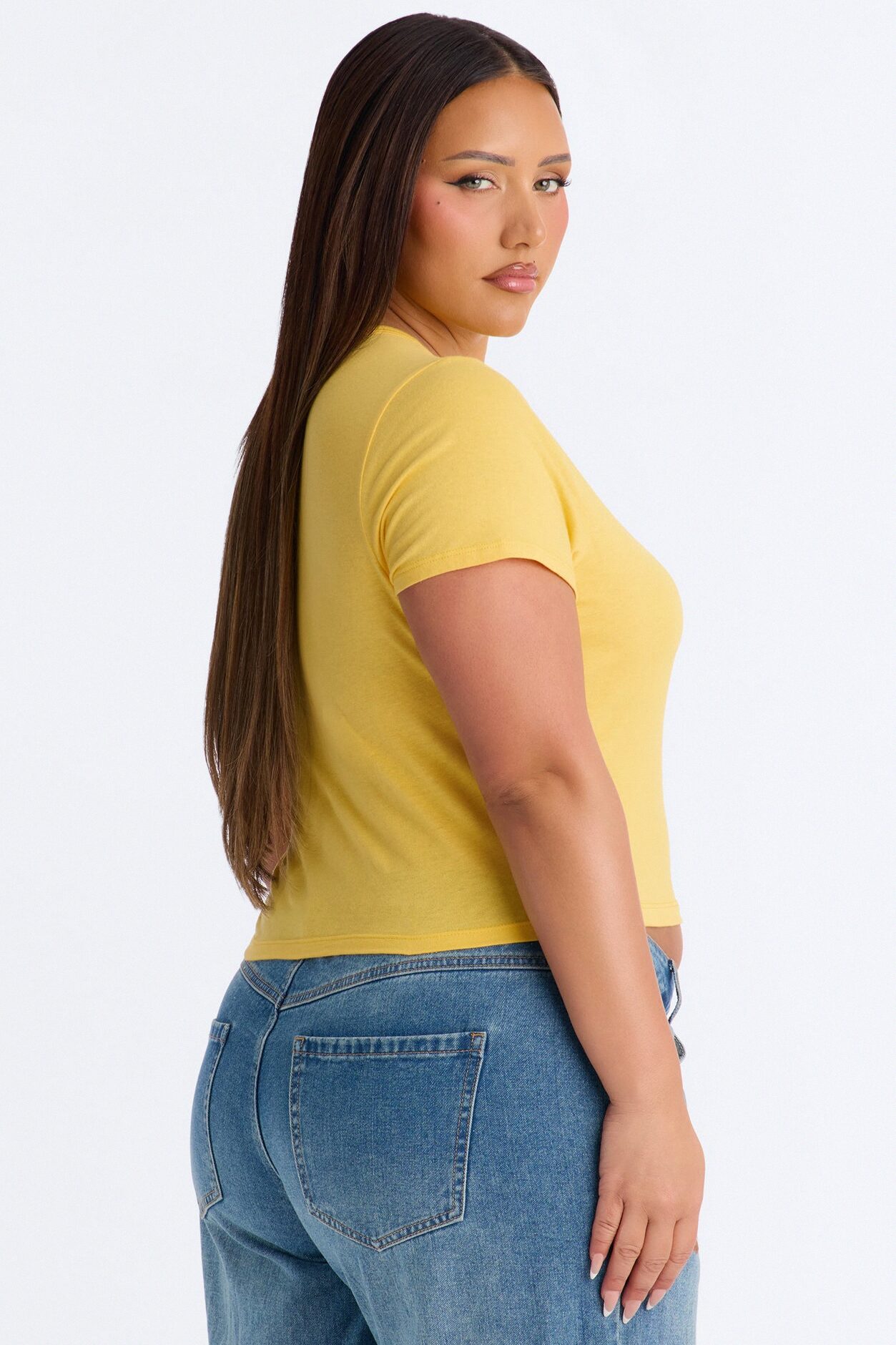 Supporting Those Rights Baby Tee - Yellow
