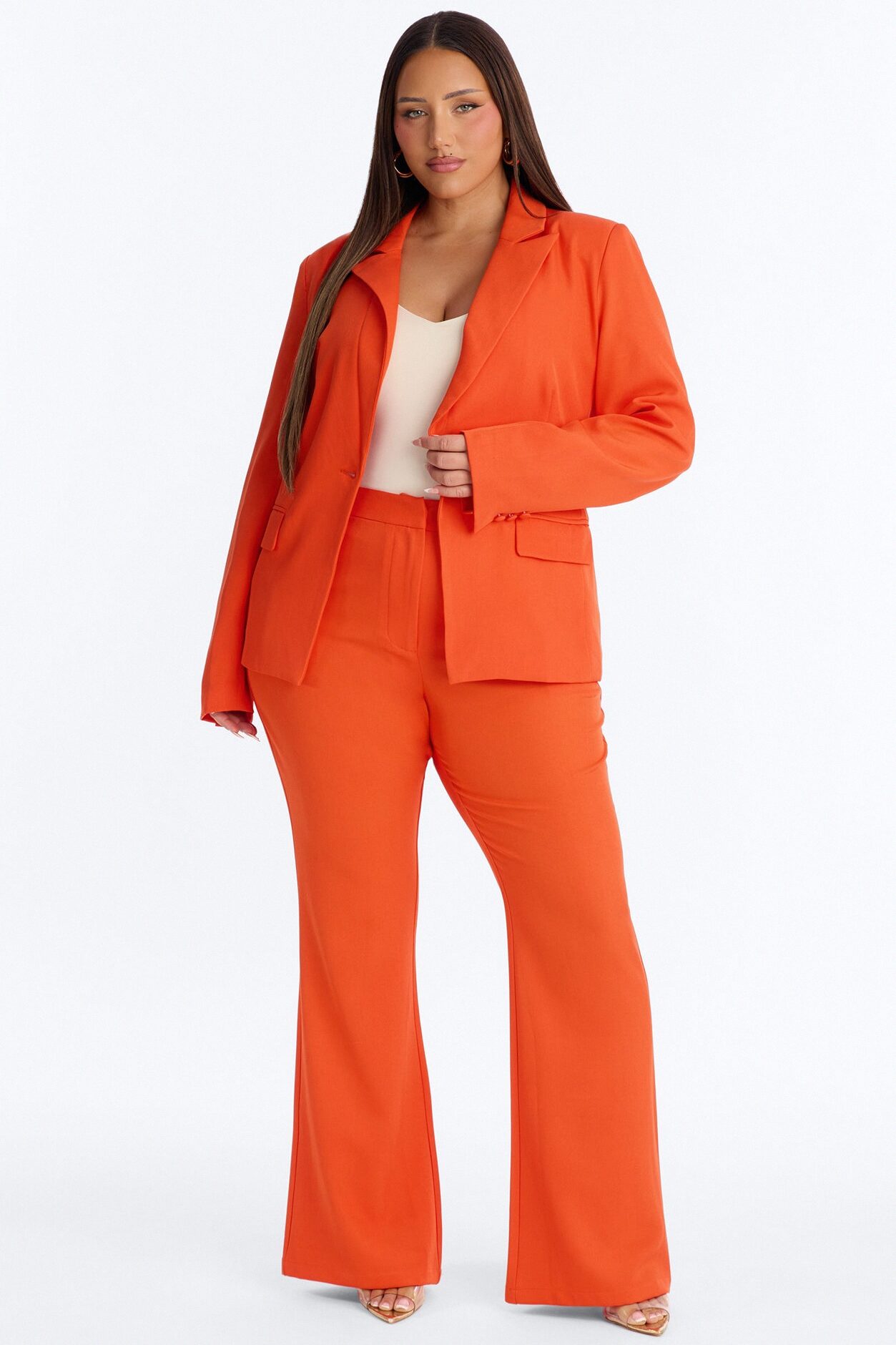 Breaking Even Blazer - Tangerine