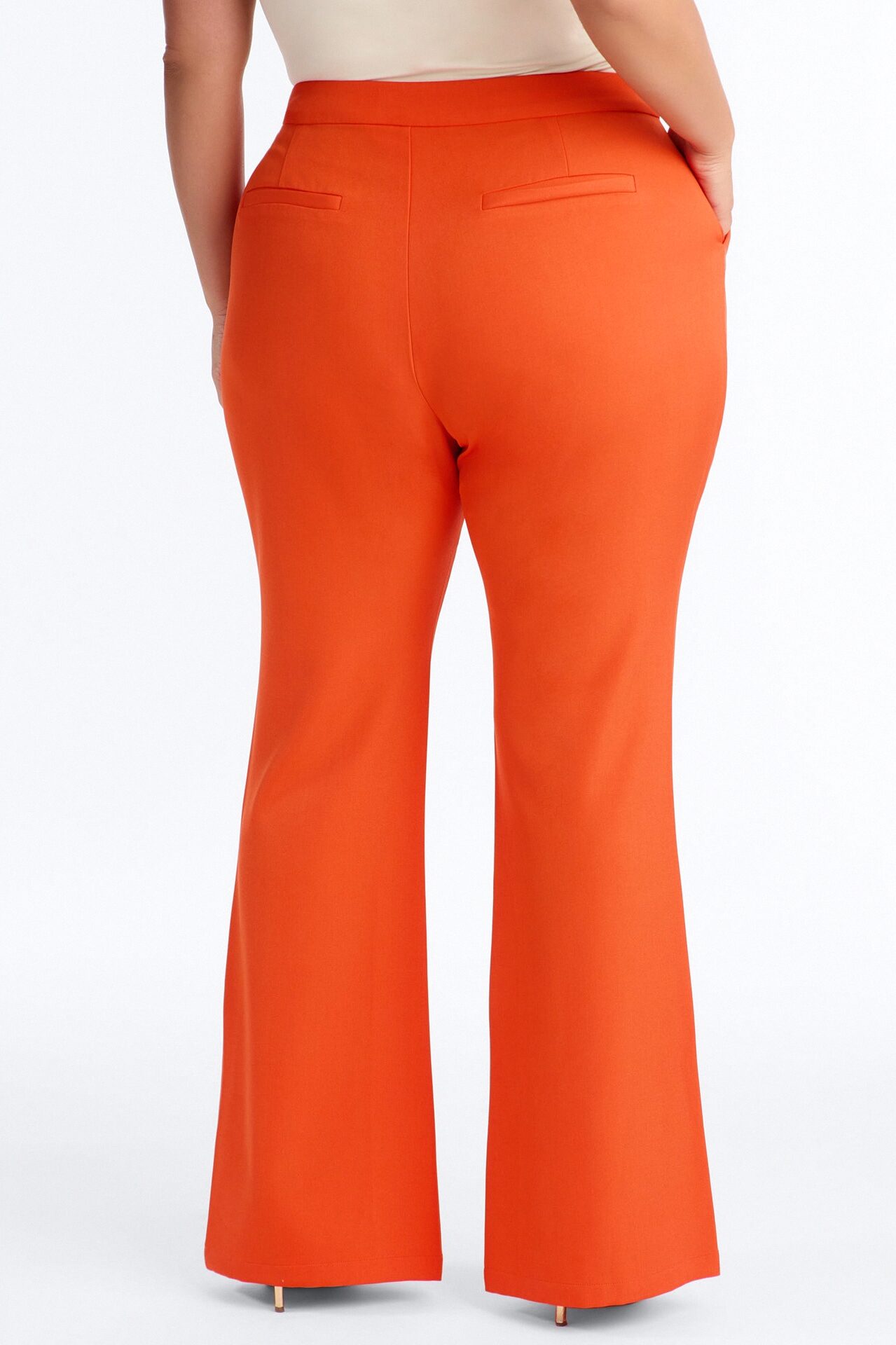 Breaking Even Flare Trouser - Tangerine