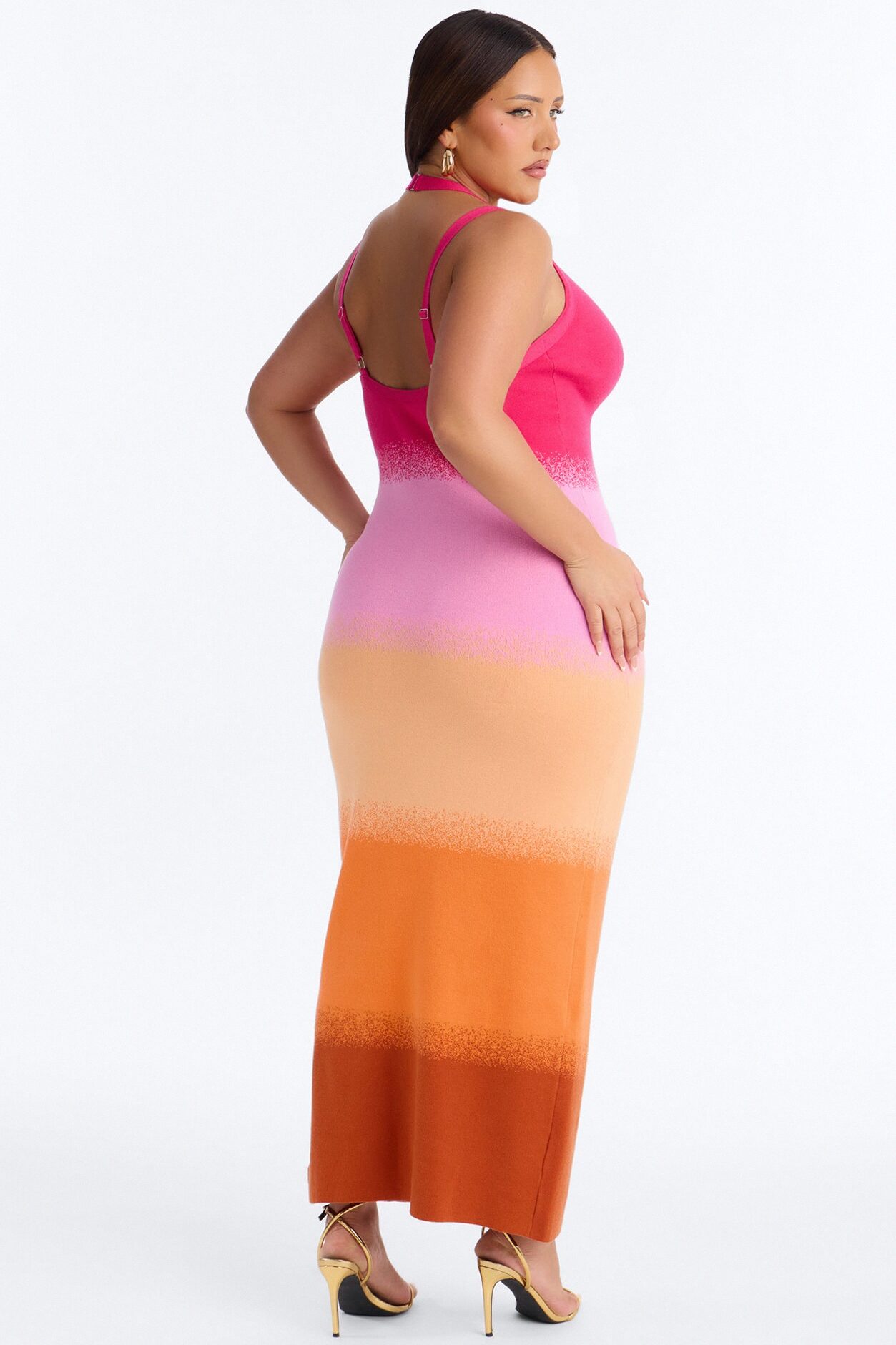 Like None Other Sweater Maxi Dress - Pink/combo