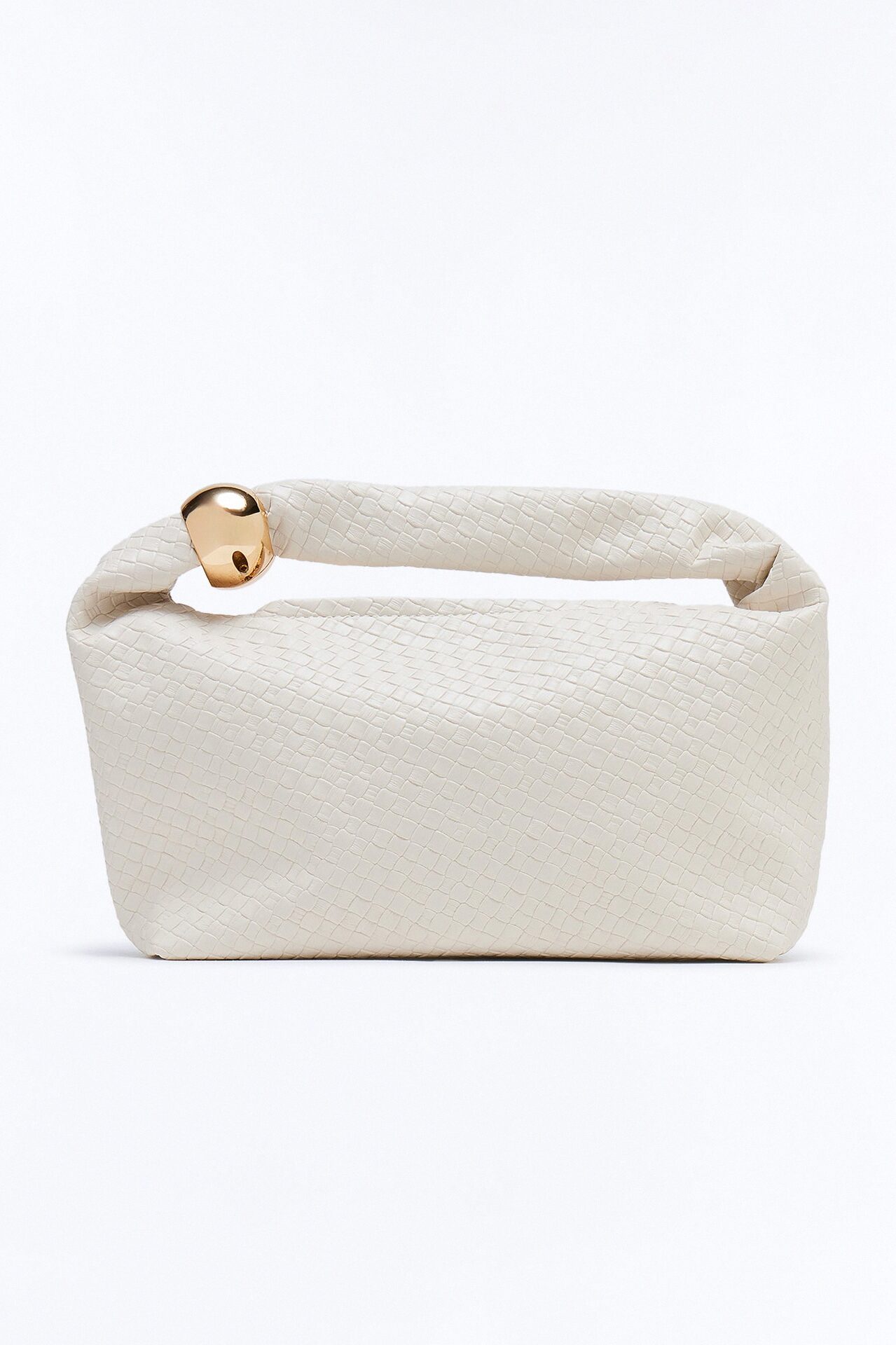Sending Waves Faux Leather Shoulder Bag - Ivory