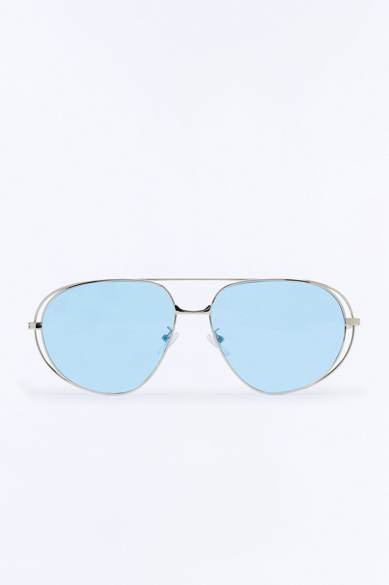 Vivid Vibes Sunglasses - Silver/Blue