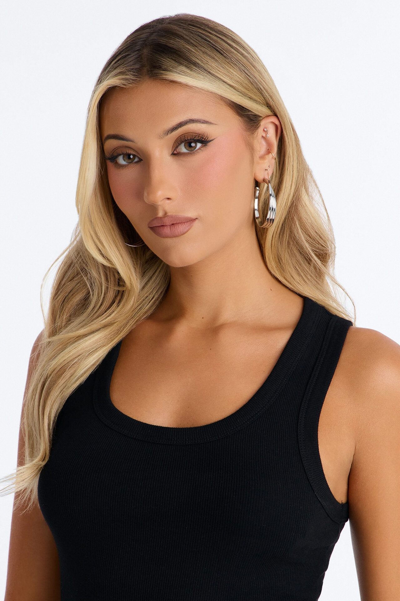 Can I Meet You There Hoop Earrings - Silver