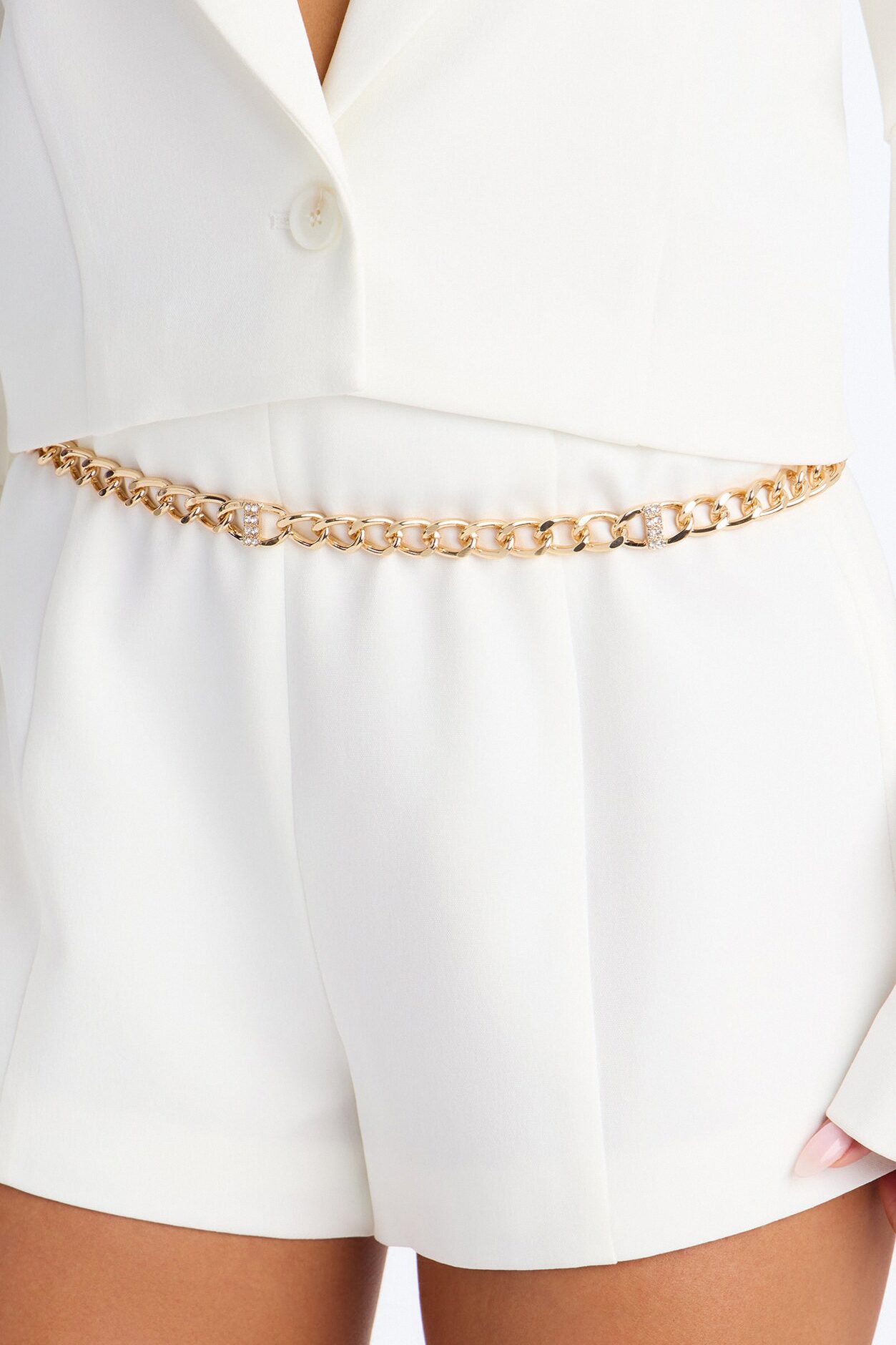 Steel Cold Chain Belt - Gold