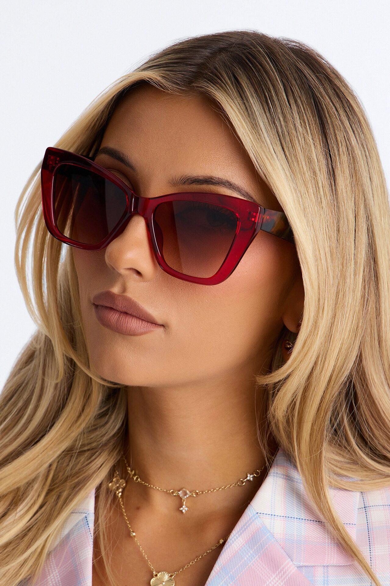 Take The Edge Off Sunglasses - Tortoise/Red