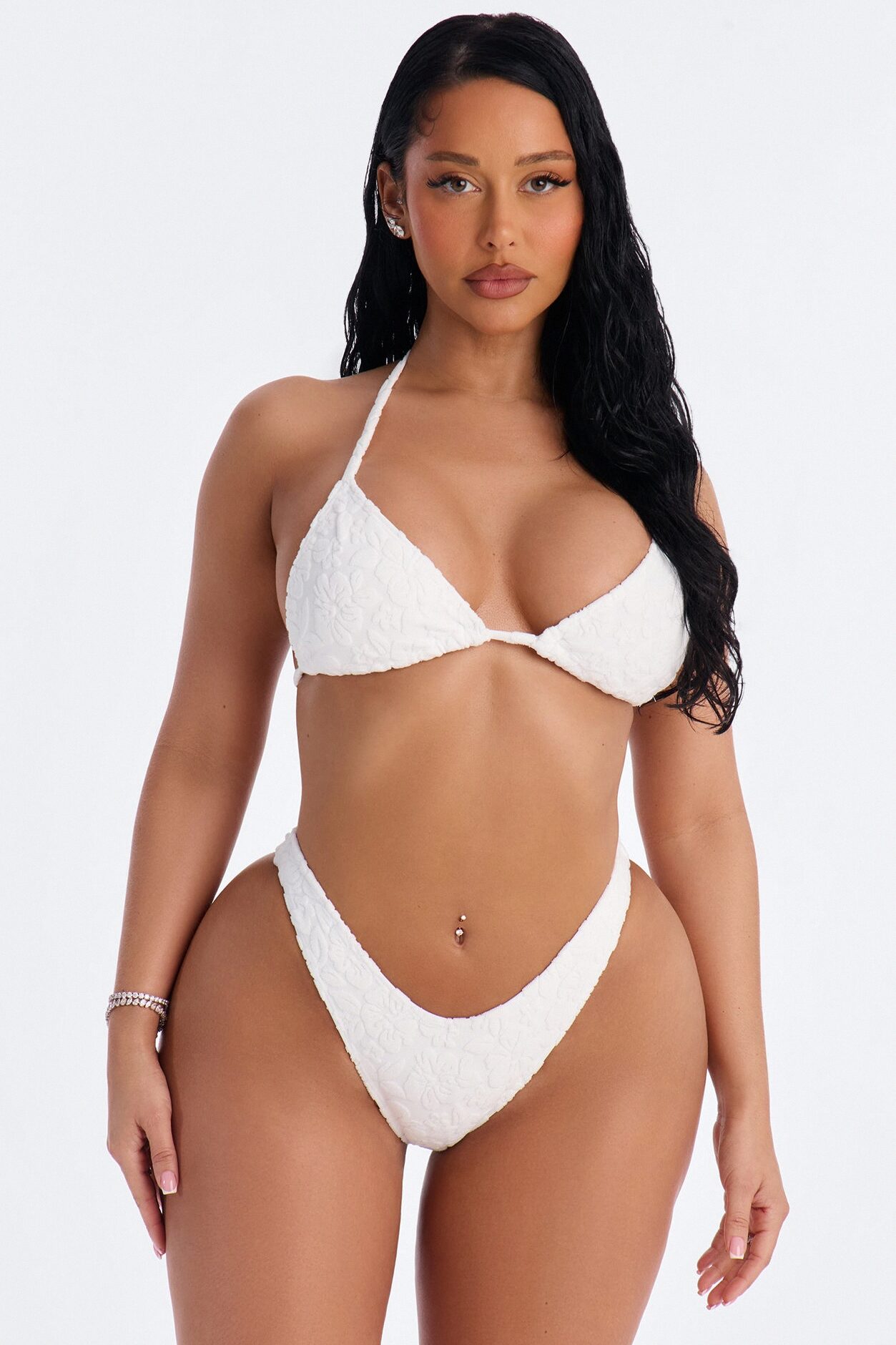 Your One And Only Bikini And Coverup Short Set - White