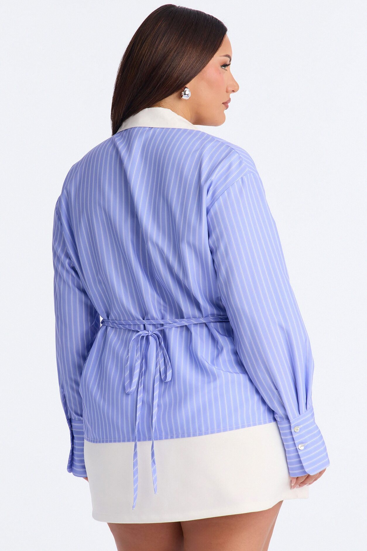 Corporate Casual Striped Shirt - Blue/combo