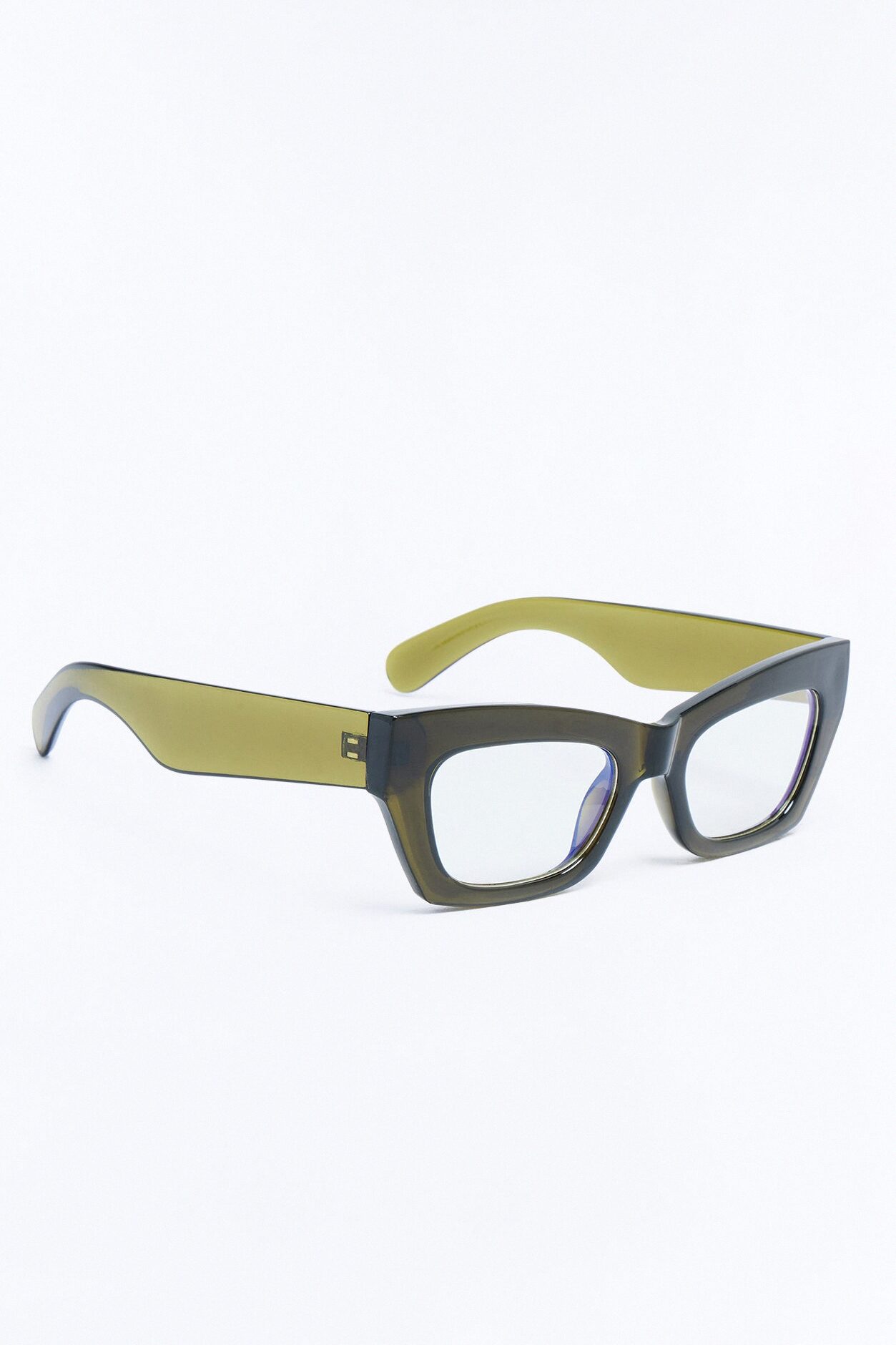 Trendiest In The Office Blue Light Glasses - Olive