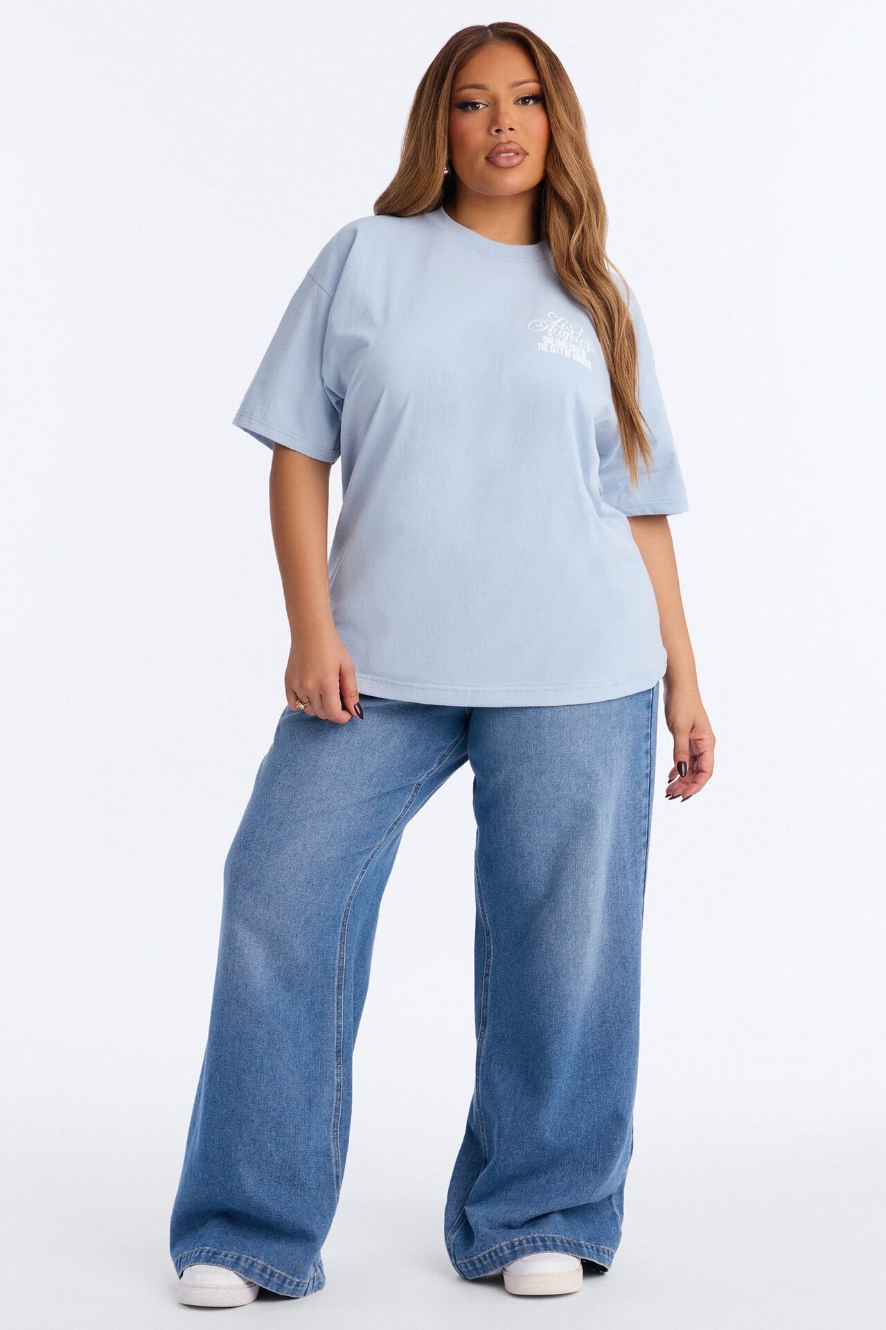 City Of Angles Forever Boxy Tee - Blue