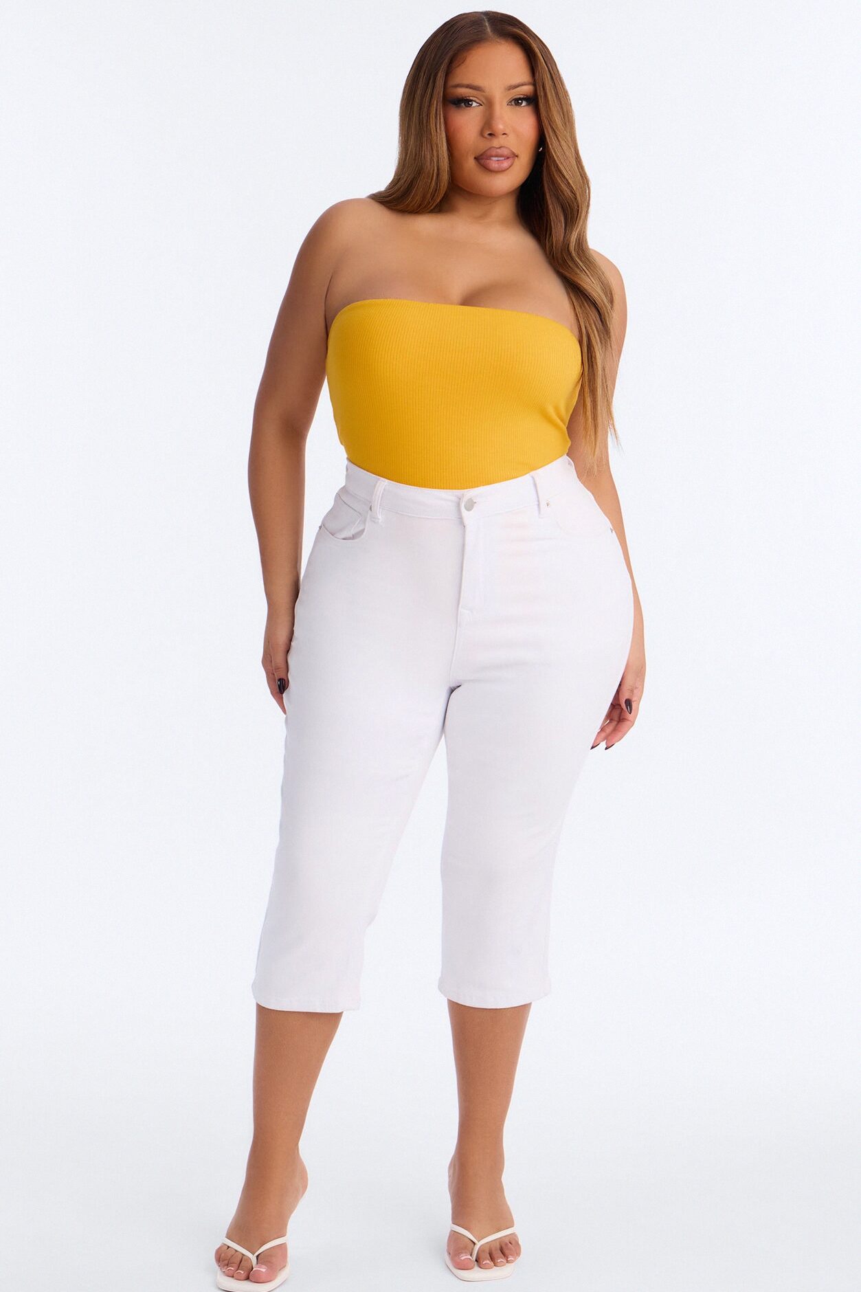 Demi Double Lined Tube Bodysuit - Orange