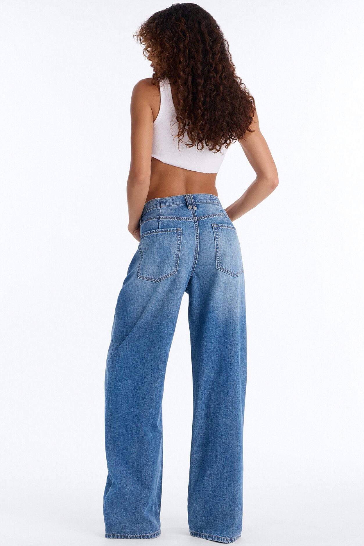 Chelsea Hemp Blend Wide Leg Jeans - Dark Wash