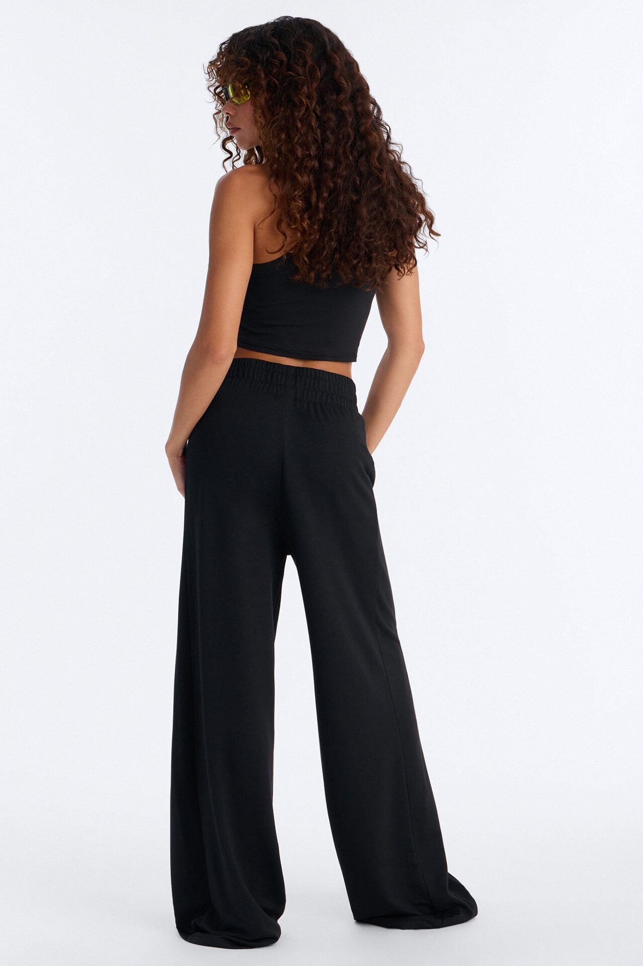 Never Too Late Pant Set - Black