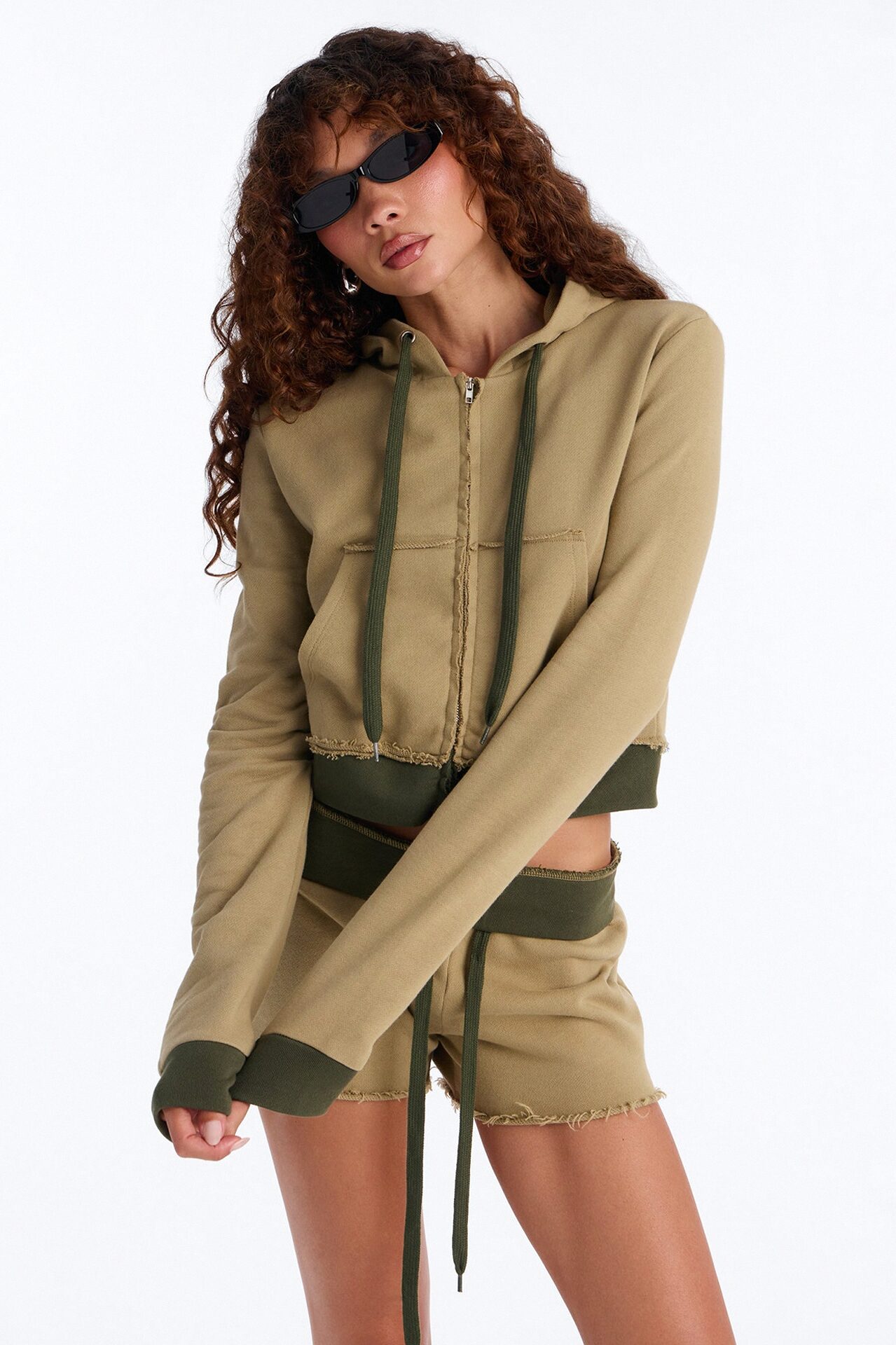 Keeping Up With Me Short Set - Olive