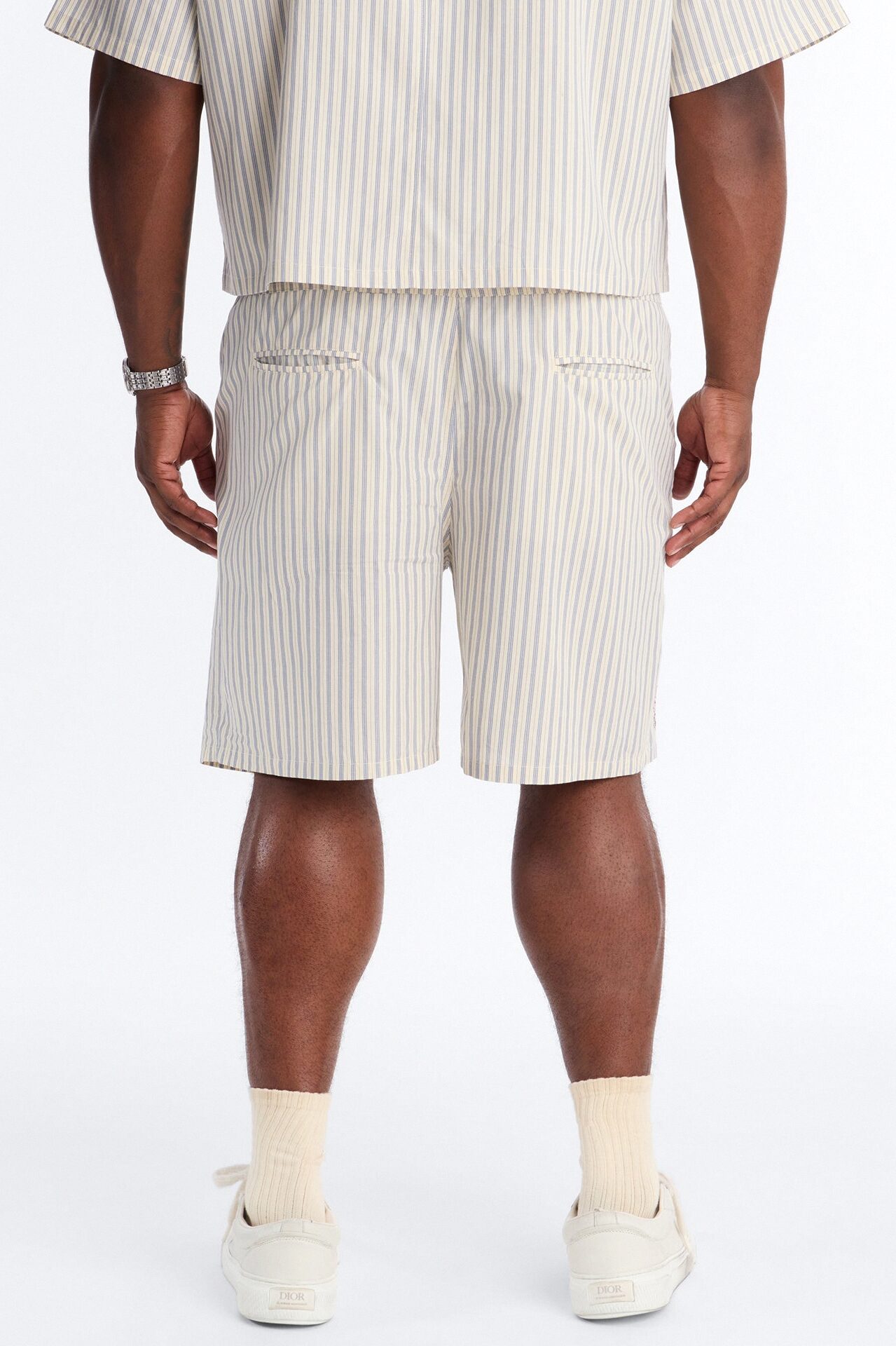 Haru Fade Stripe Short - White/combo