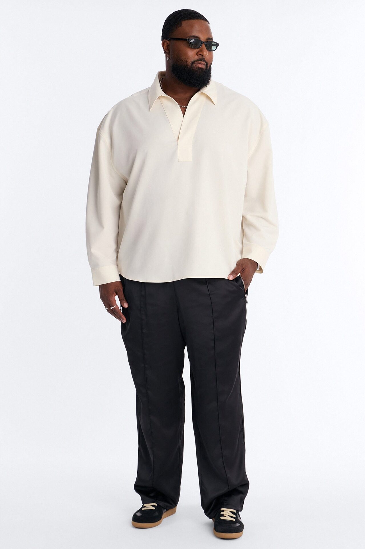 Straight Dusk Till Satin Pant - Black