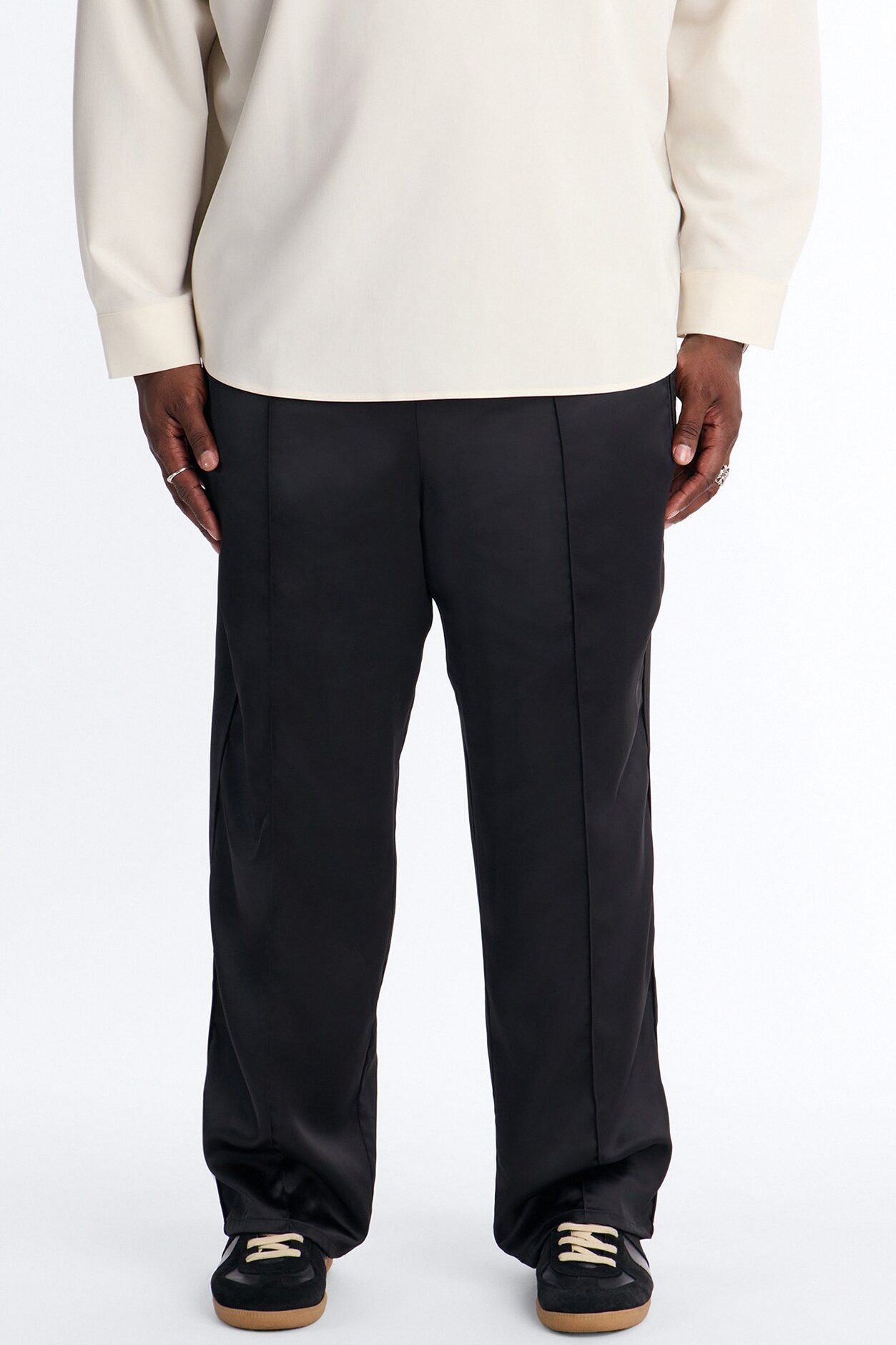 Straight Dusk Till Satin Pant - Black