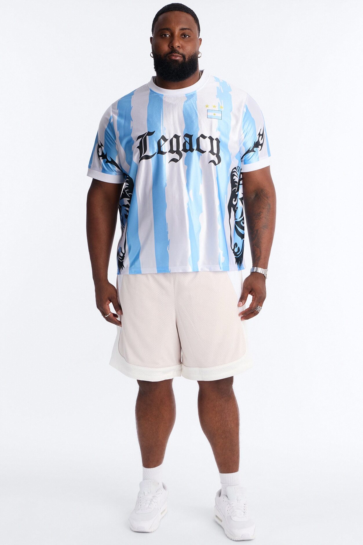 GOAT Legacy 10 Soccer Jersey - White