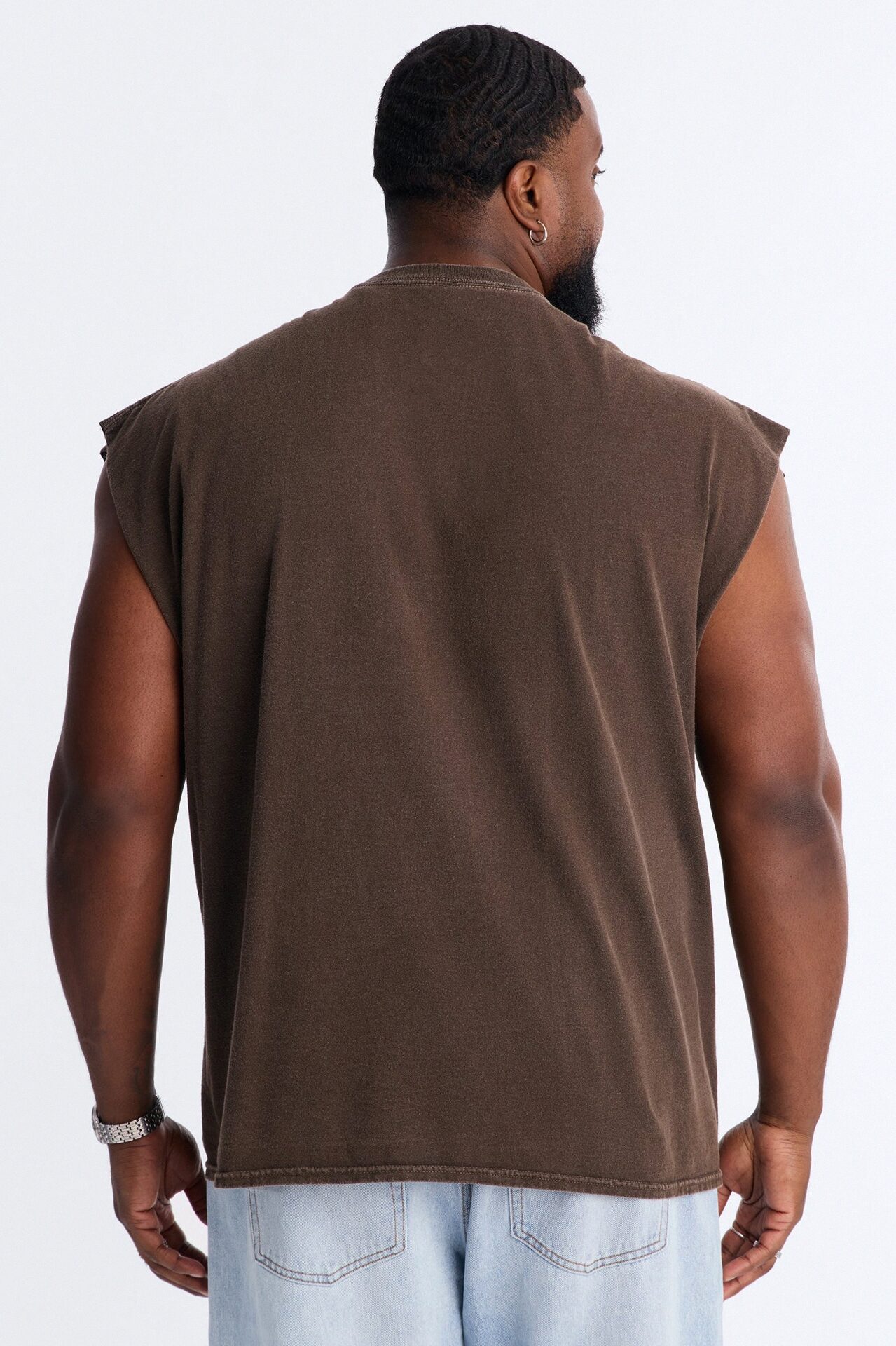 Los Angeles 99 Muscle Tee - Brown
