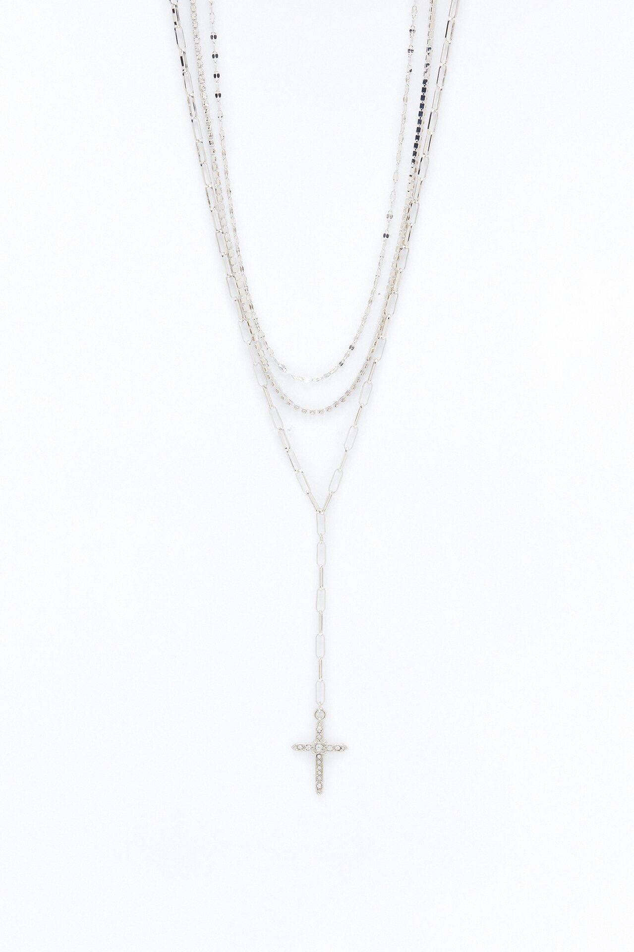 Best Behavior Lariat Necklace - Silver