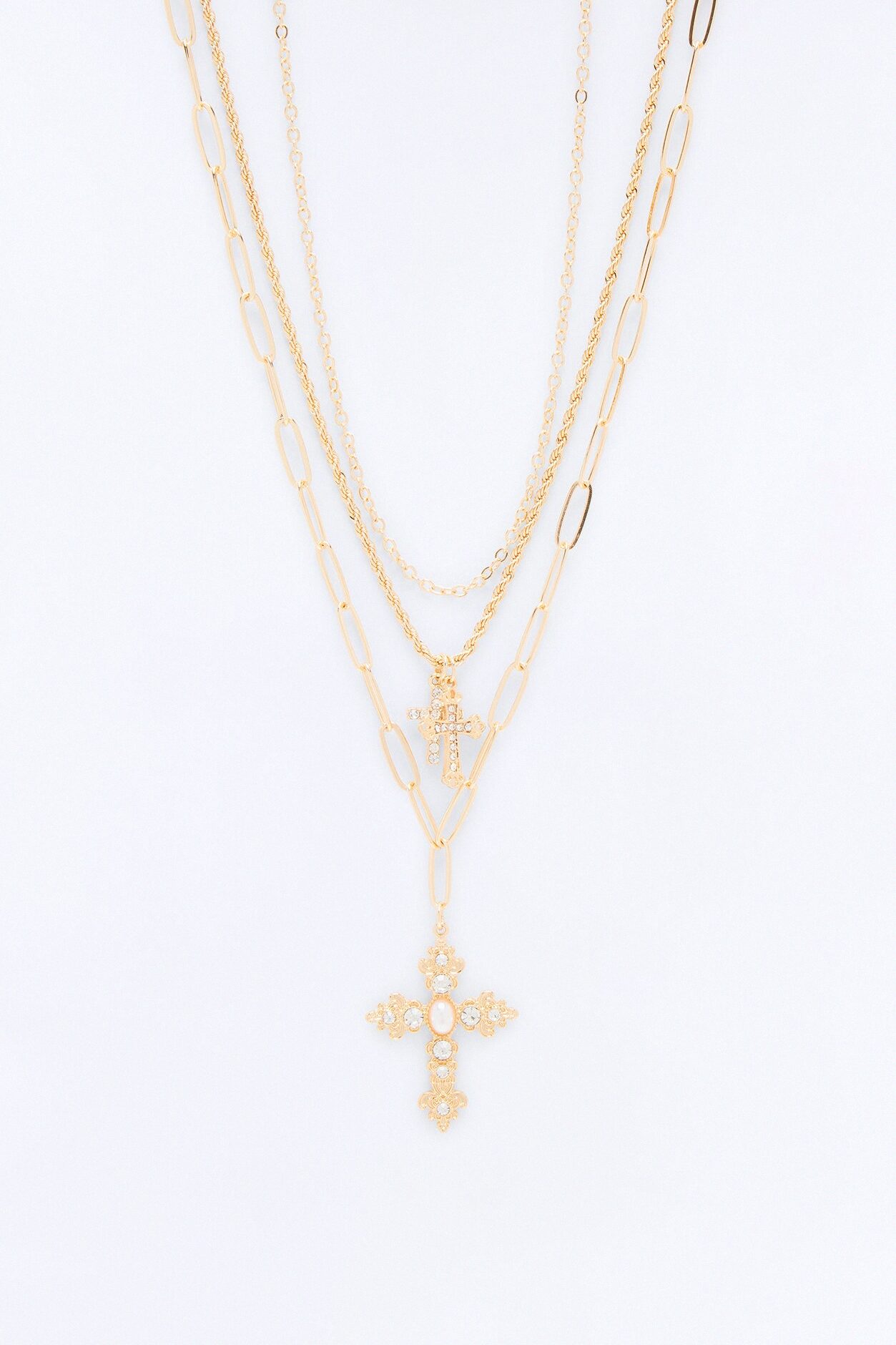 Life Blessings Layered Necklace - Gold