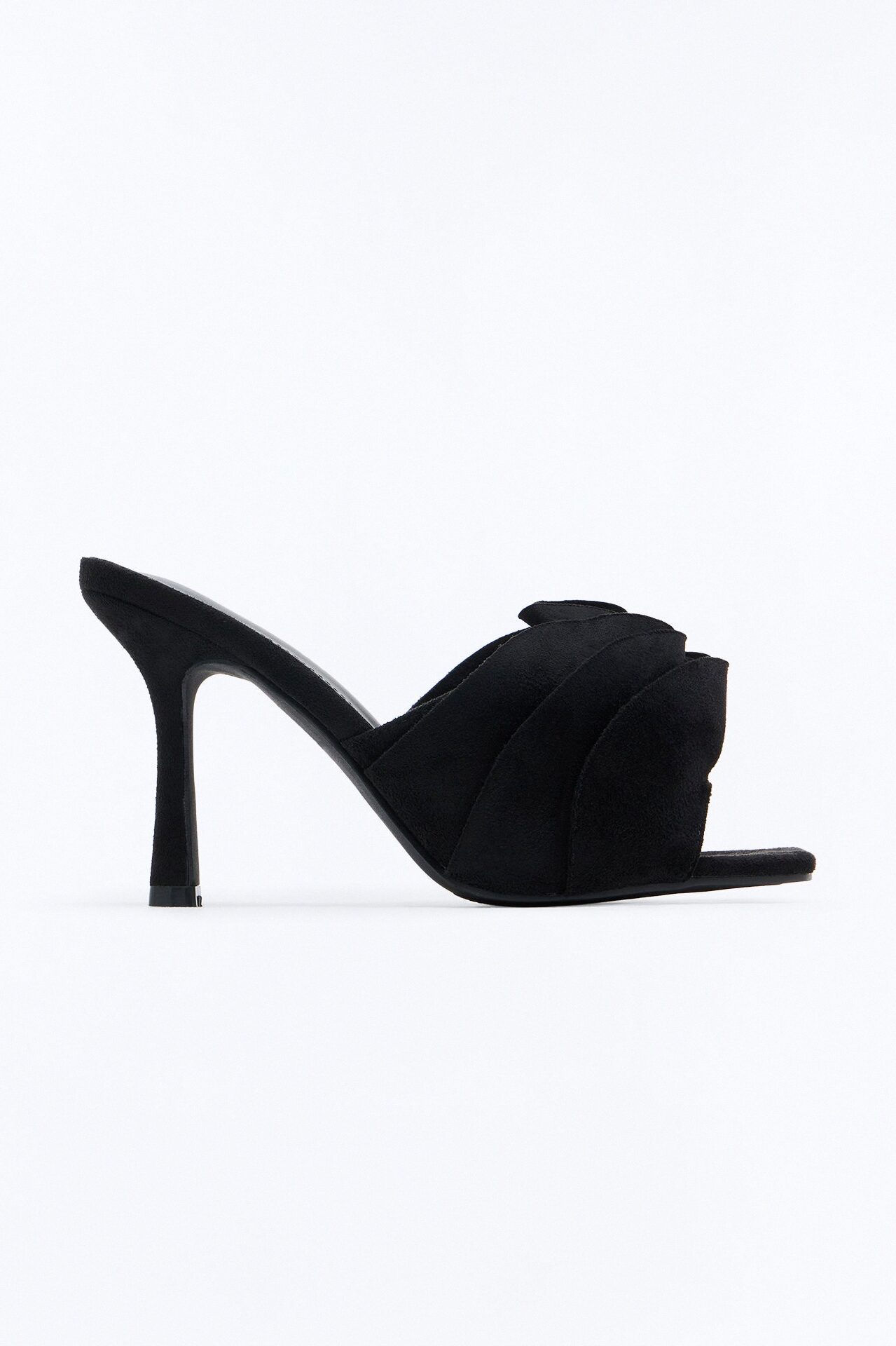 Lanita Ruffle Stiletto Heels - Black