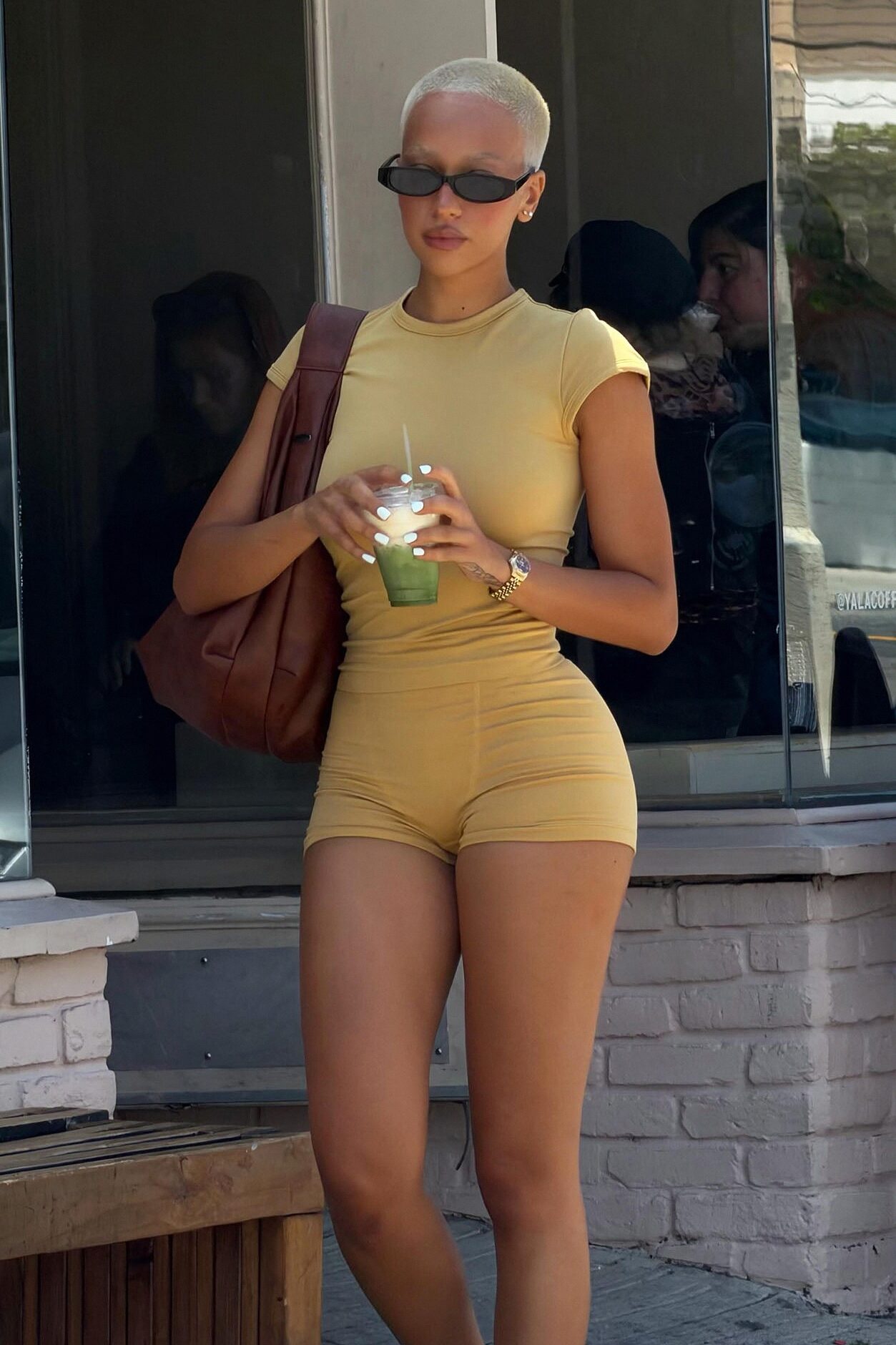 Seamless Smooth Double Lined Micro Hot Short - Honey