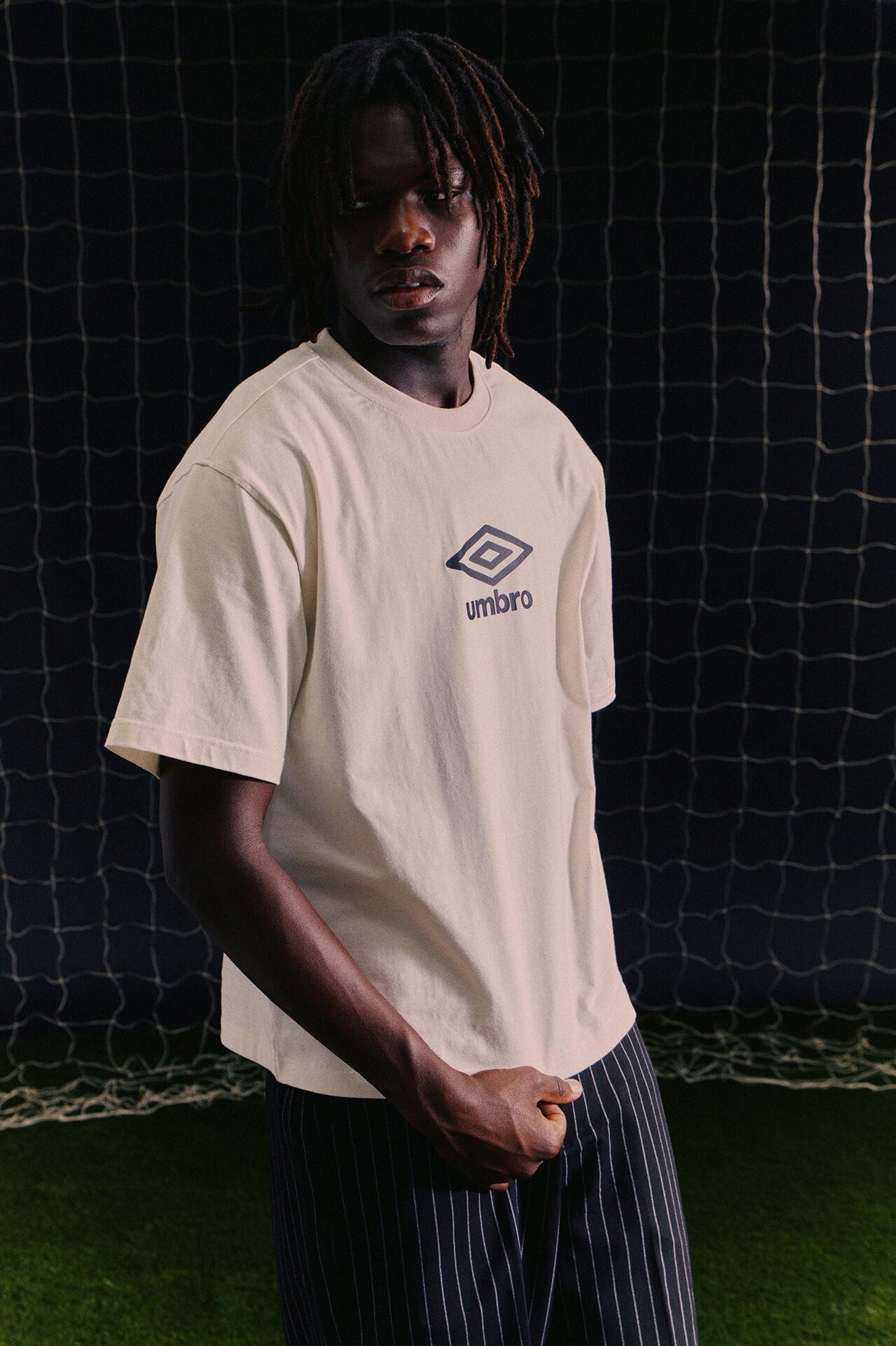 Umbro Logo Short Sleeve Tee - Cream