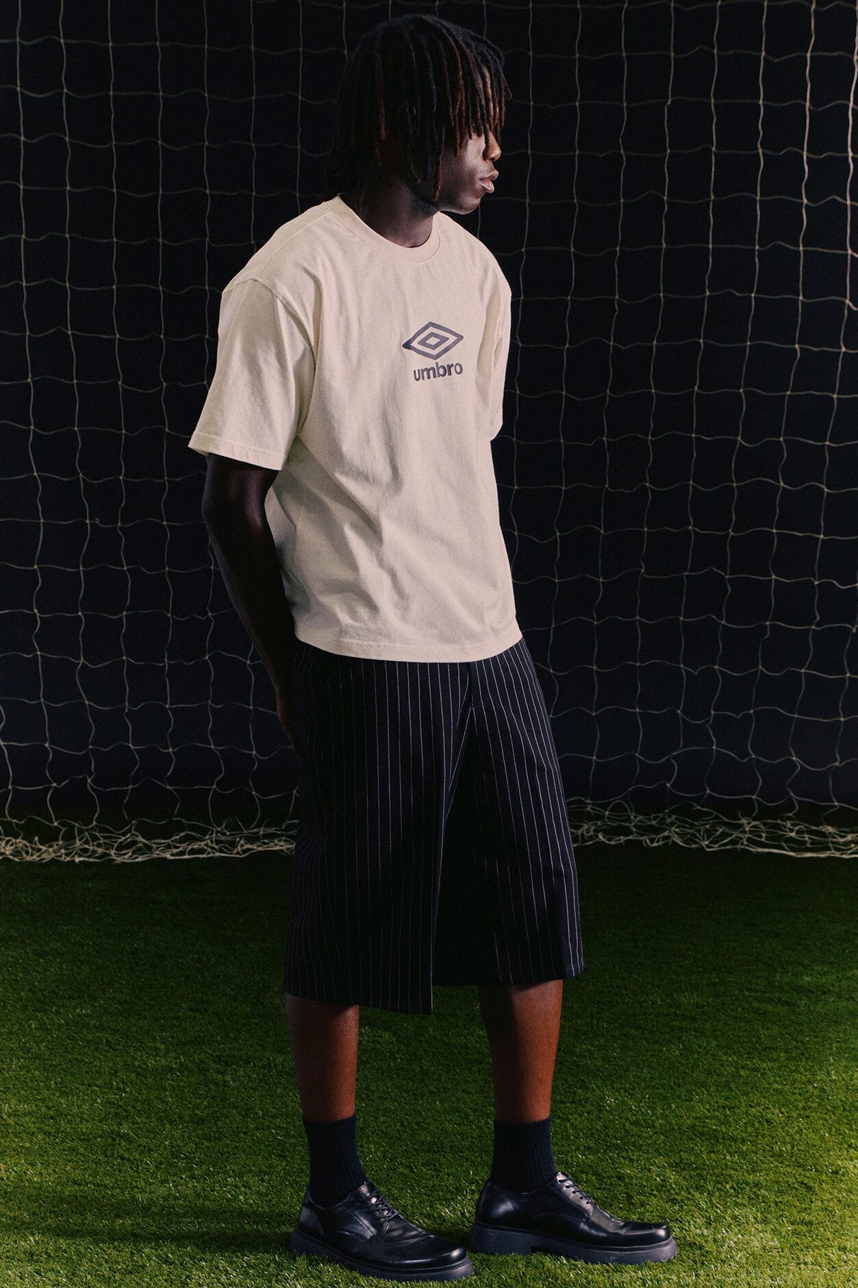 Umbro Logo Short Sleeve Tee - Cream