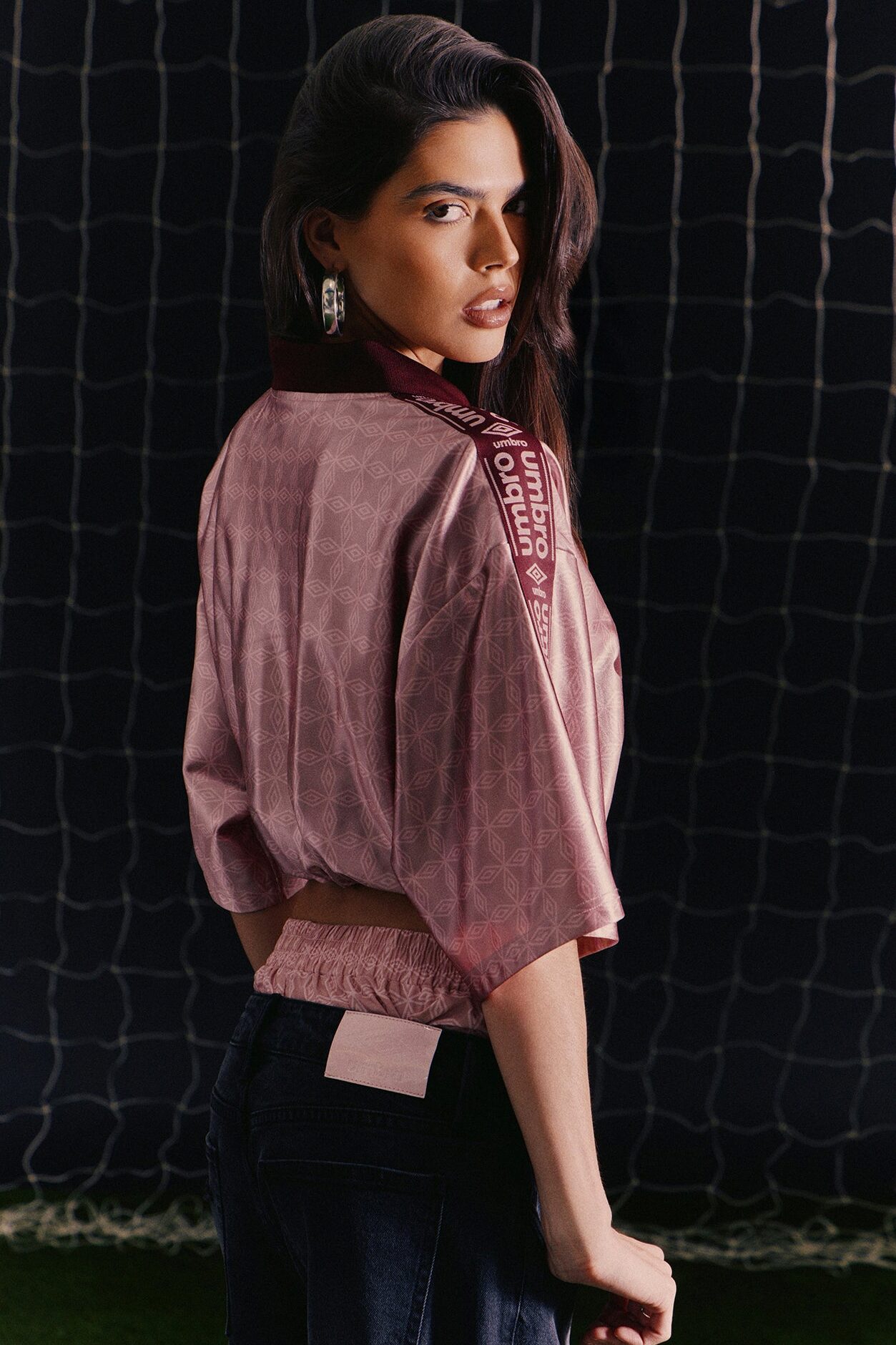 Umbro Girly Cropped Polo - Pink