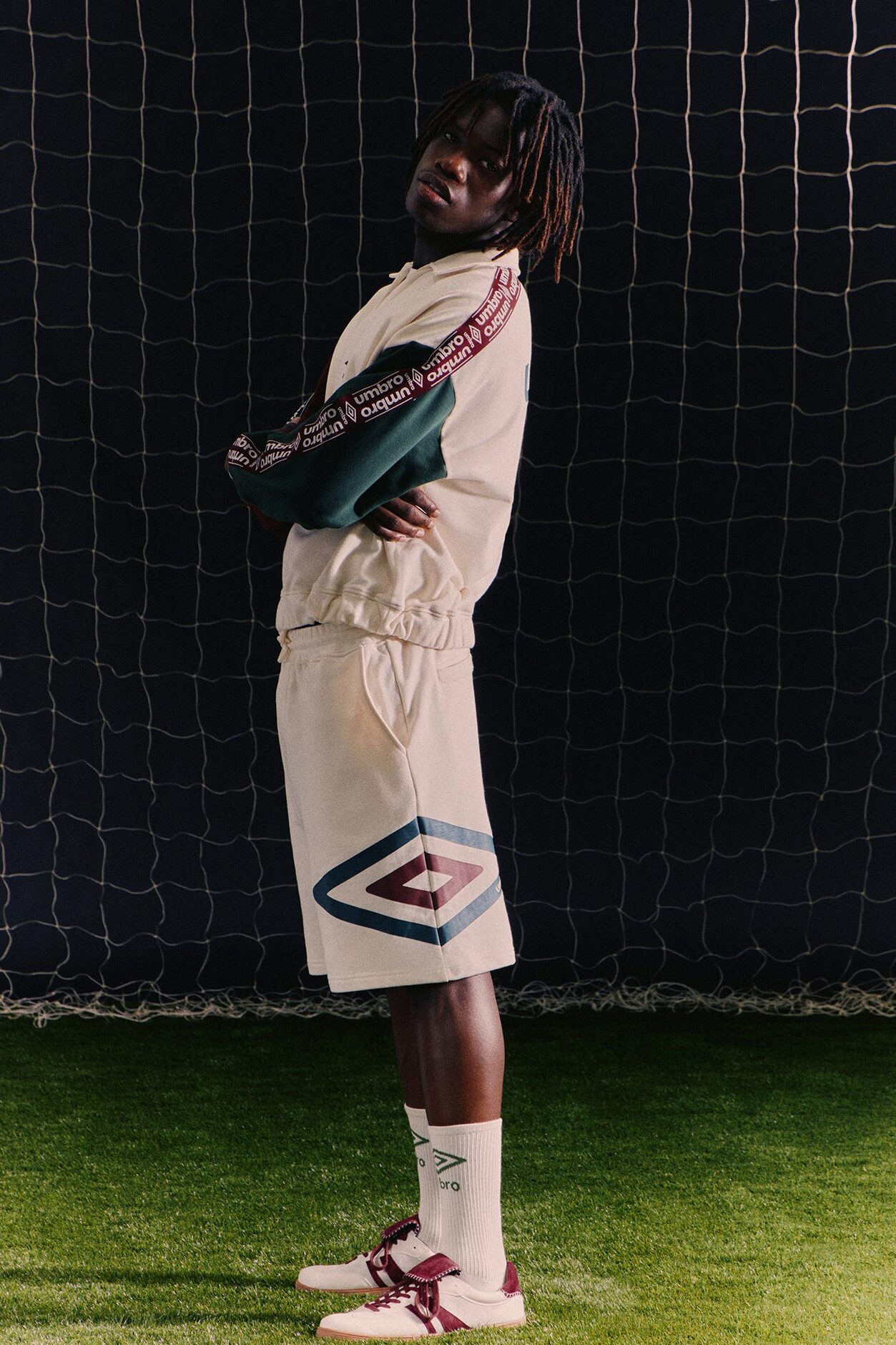 Umbro Logo Sweatshort - Cream/combo