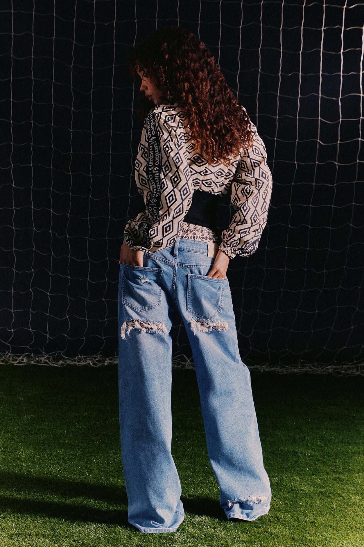 Umbro Boxer Wide Leg Jeans - Light Wash