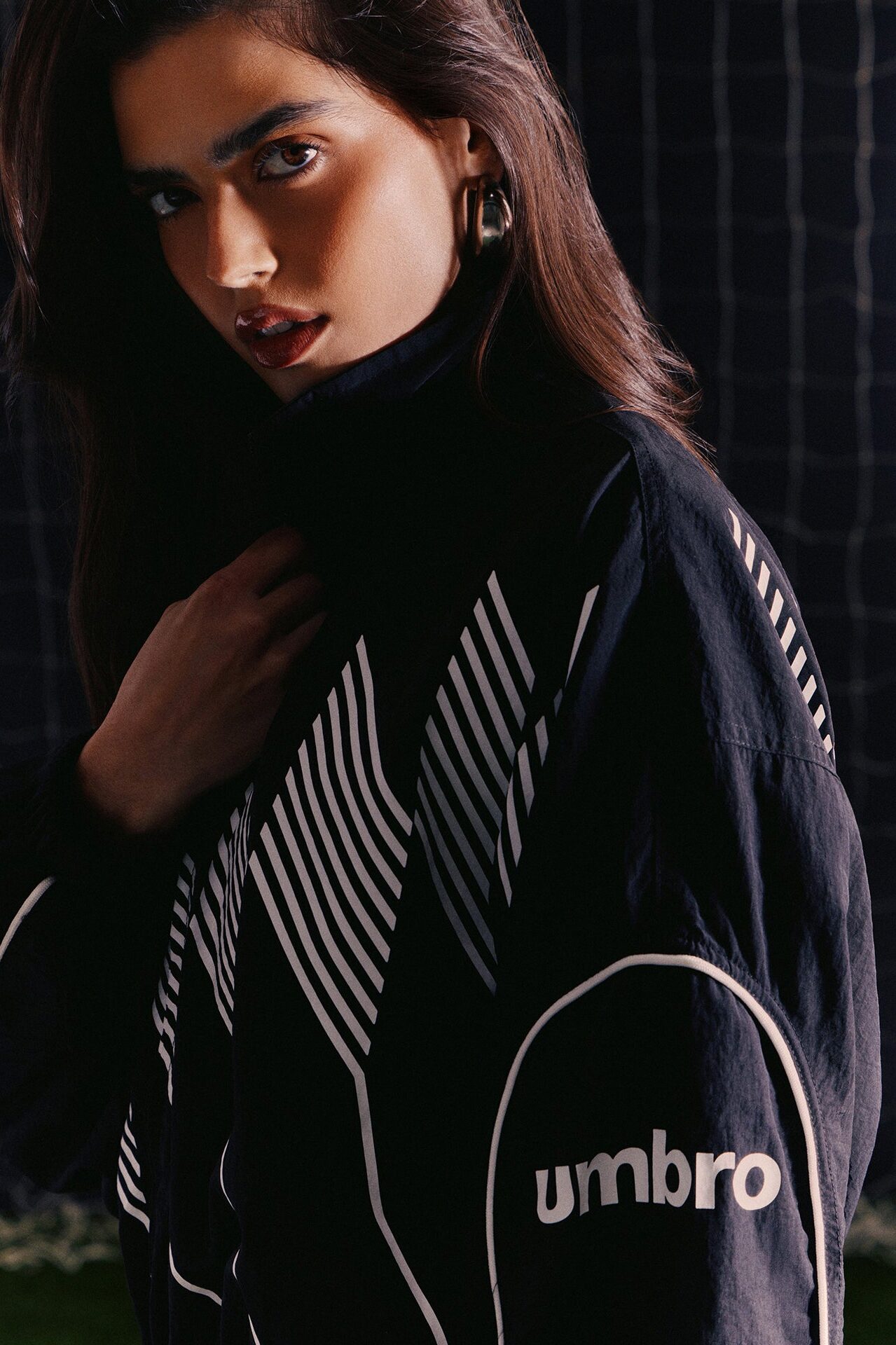Umbro Windbreaker Cropped Jacket - Black