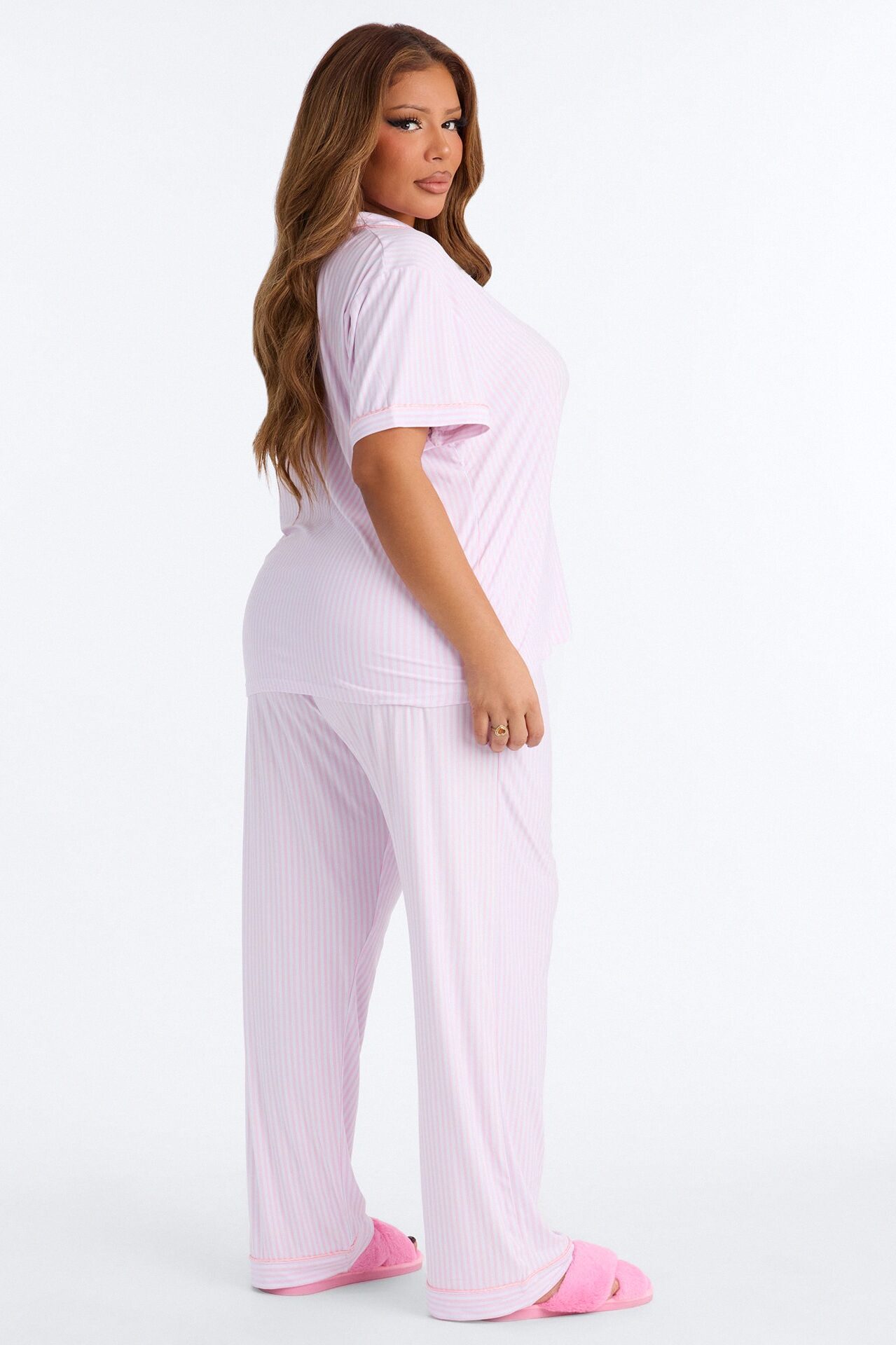 Lucky You 2pc PJ Pant Set - Pink/combo