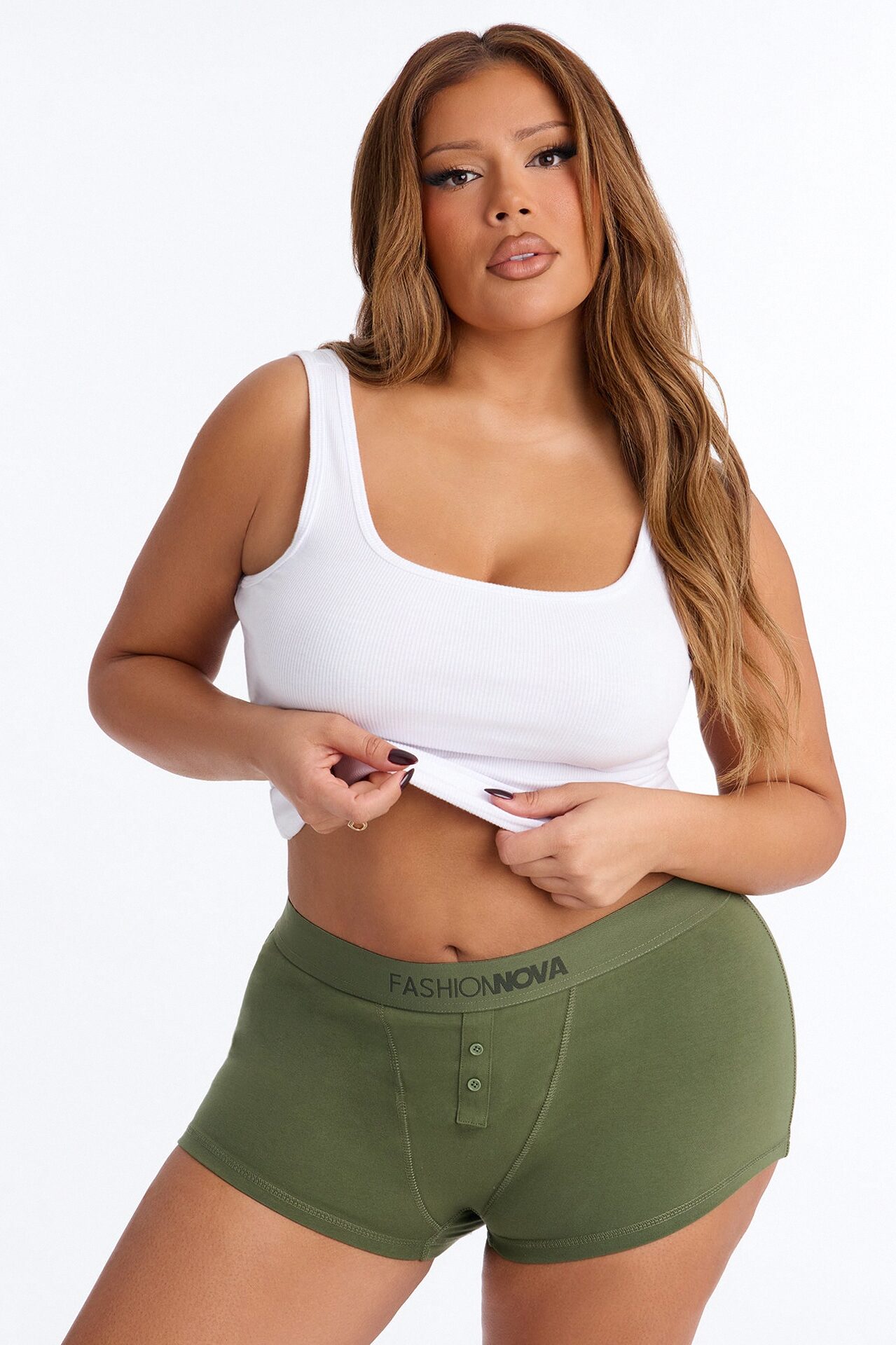 FN Mood Cotton Boyshort - Olive