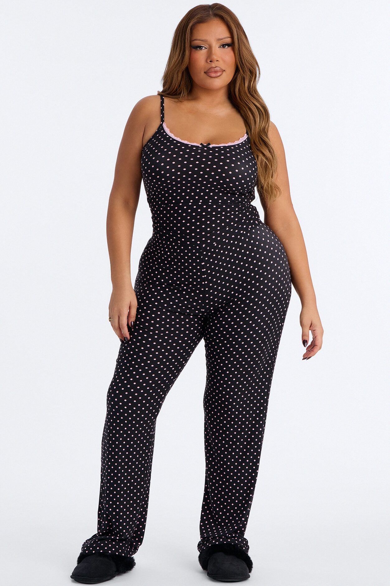 Every Moment 2pc PJ Pant Set - Black/combo