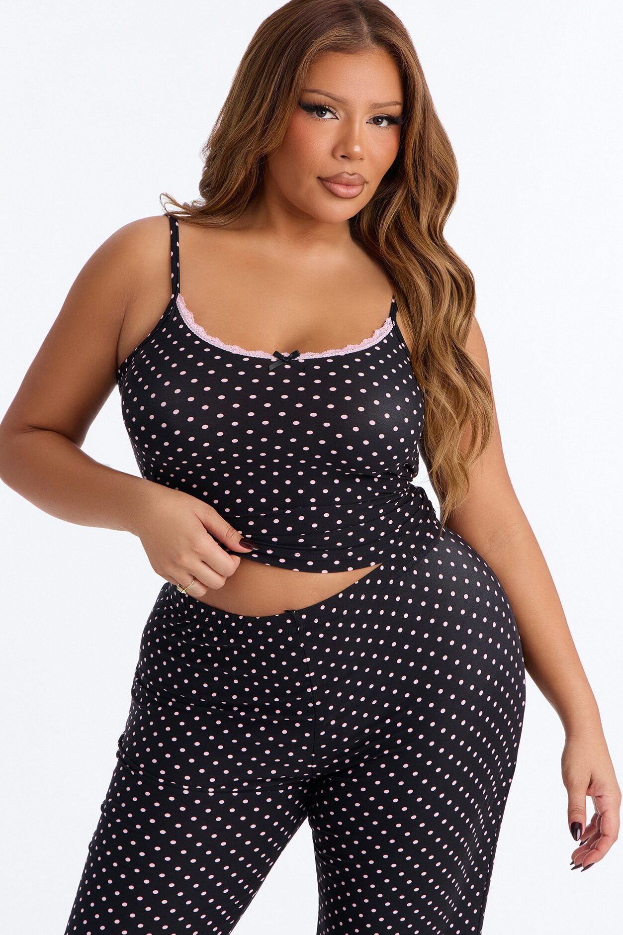 Every Moment 2pc PJ Pant Set - Black/combo