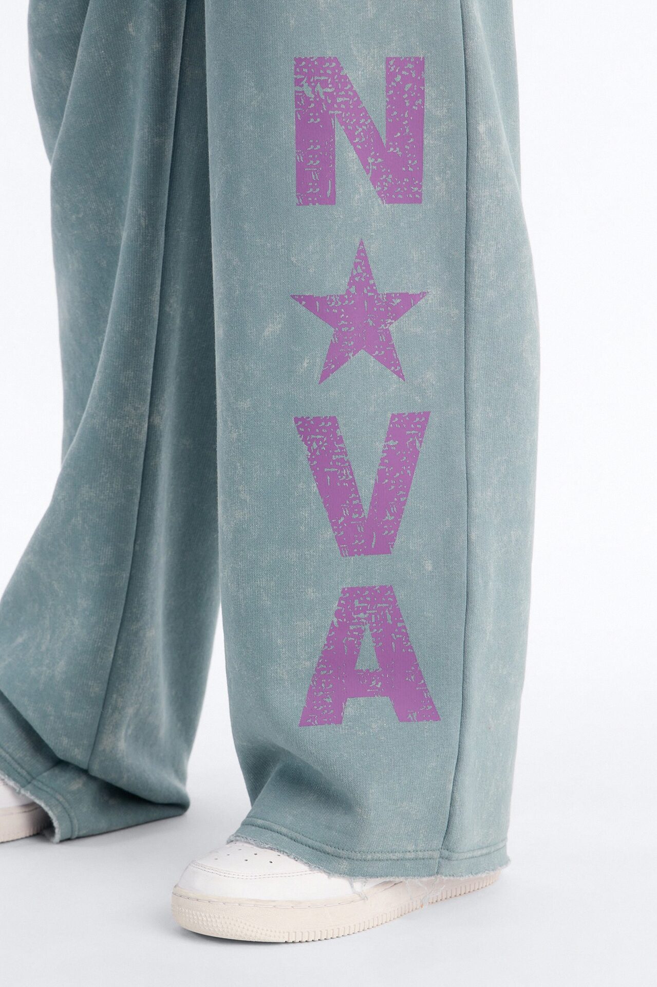 Nova Girl Fleece Pant Set - Sage