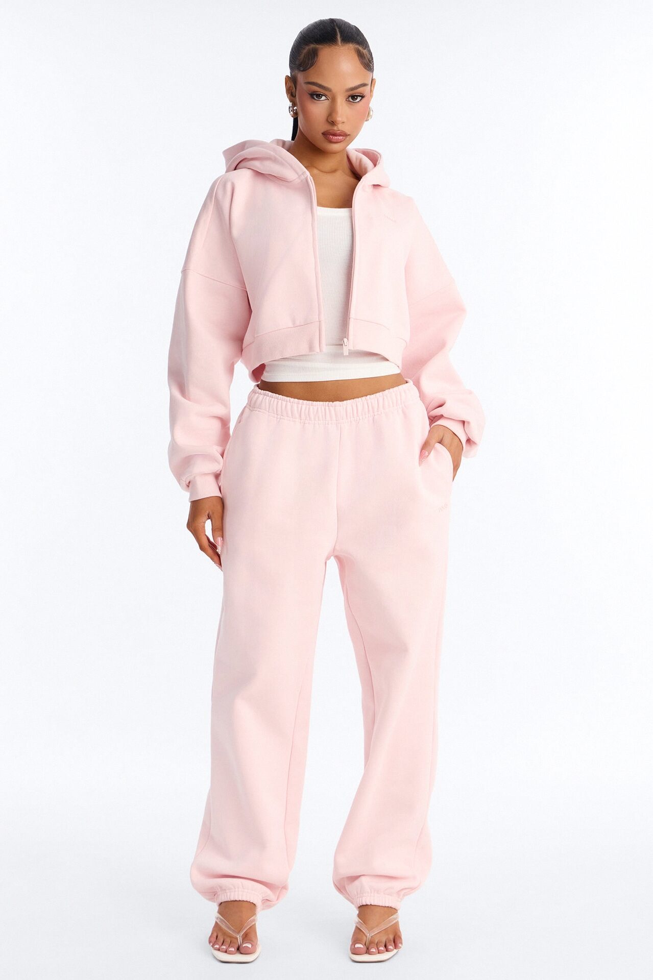 Libby Fleece Jogger Sweatpant - Pink