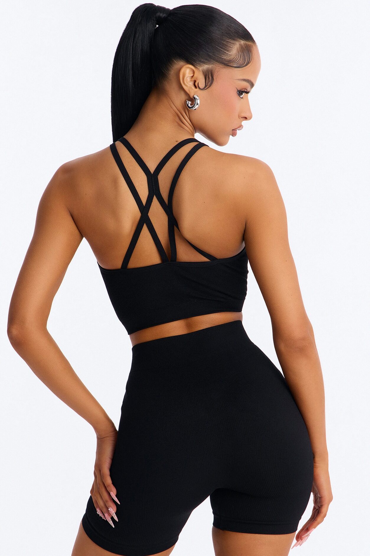 Avery Seamless Short Set - Black