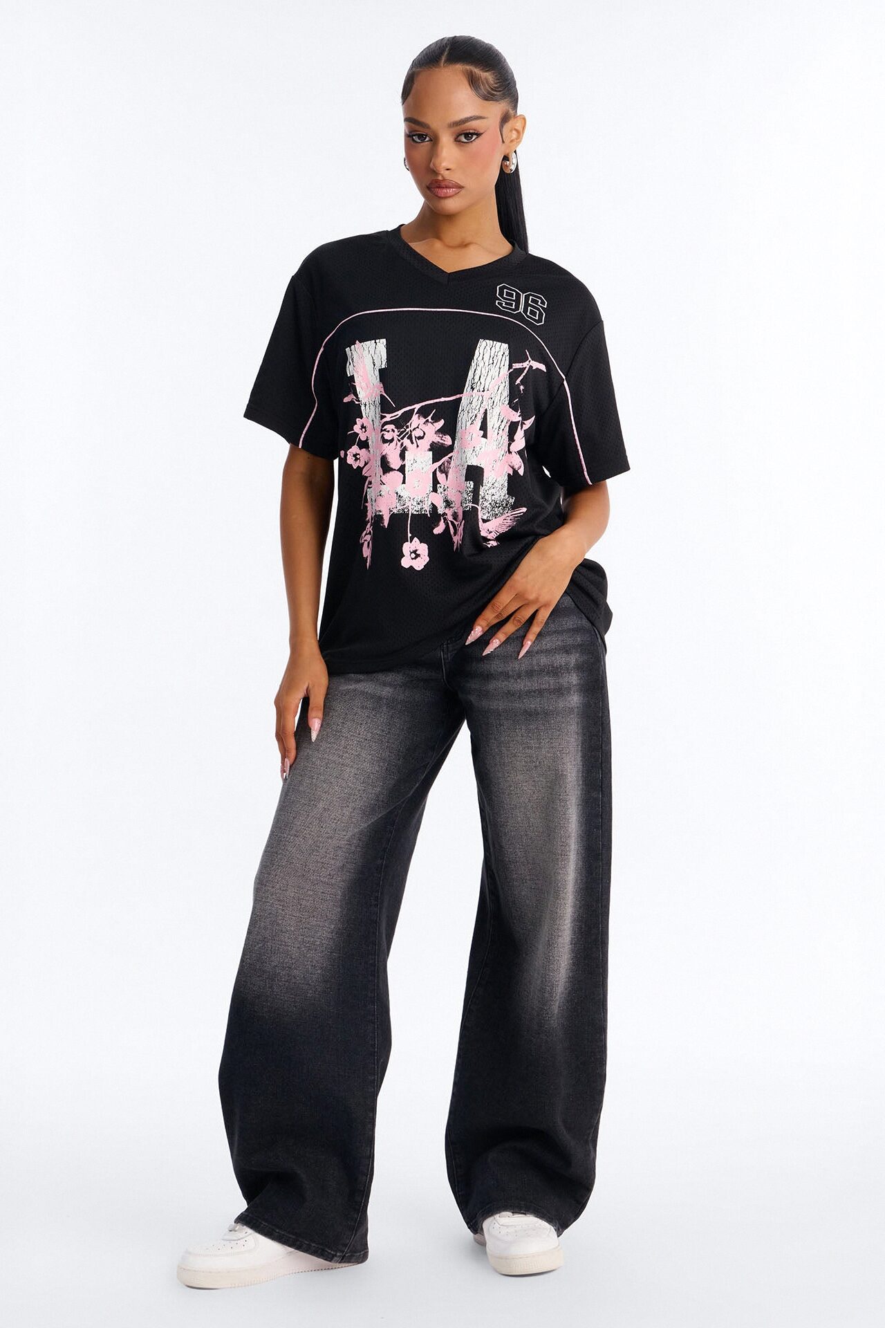 LA Cherry Blossom Jersey - Black
