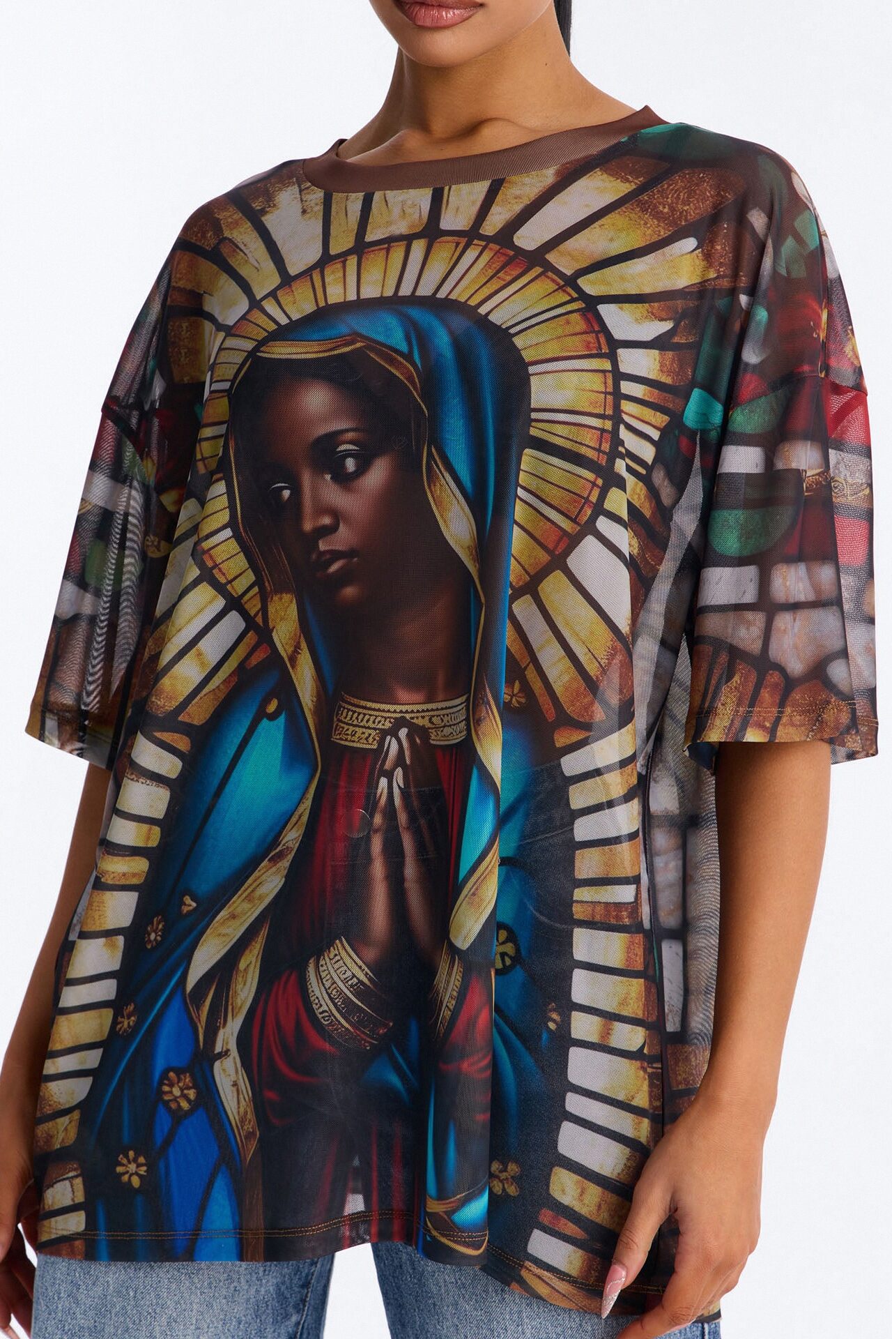 The Religious Women Mesh Tee - Black/combo