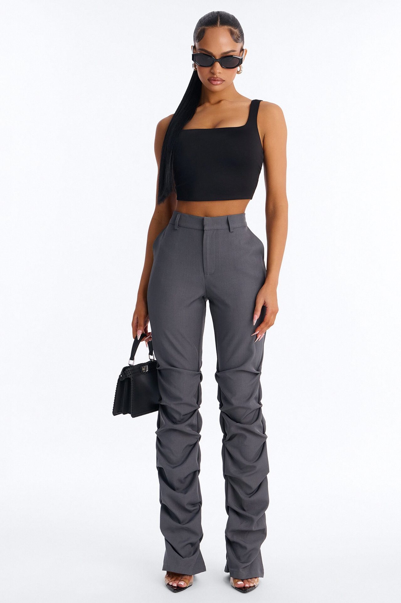 Take Notes Trouser Pant - Grey