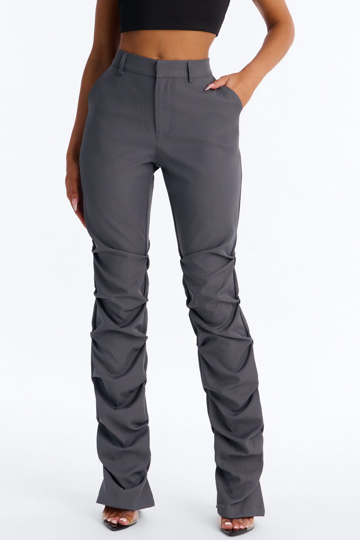Take Notes Trouser Pant - Grey