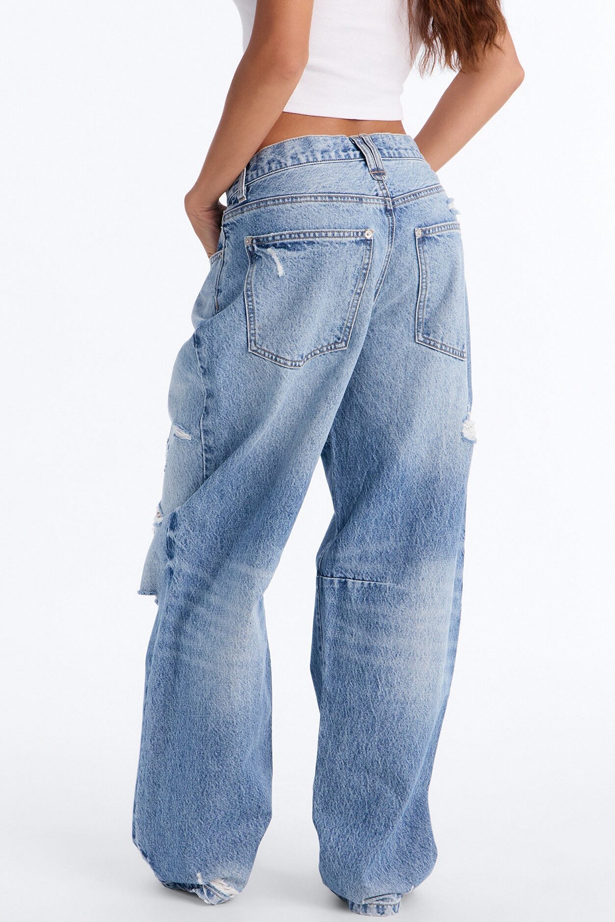 Barcelona Ripped Jeans - Medium Wash