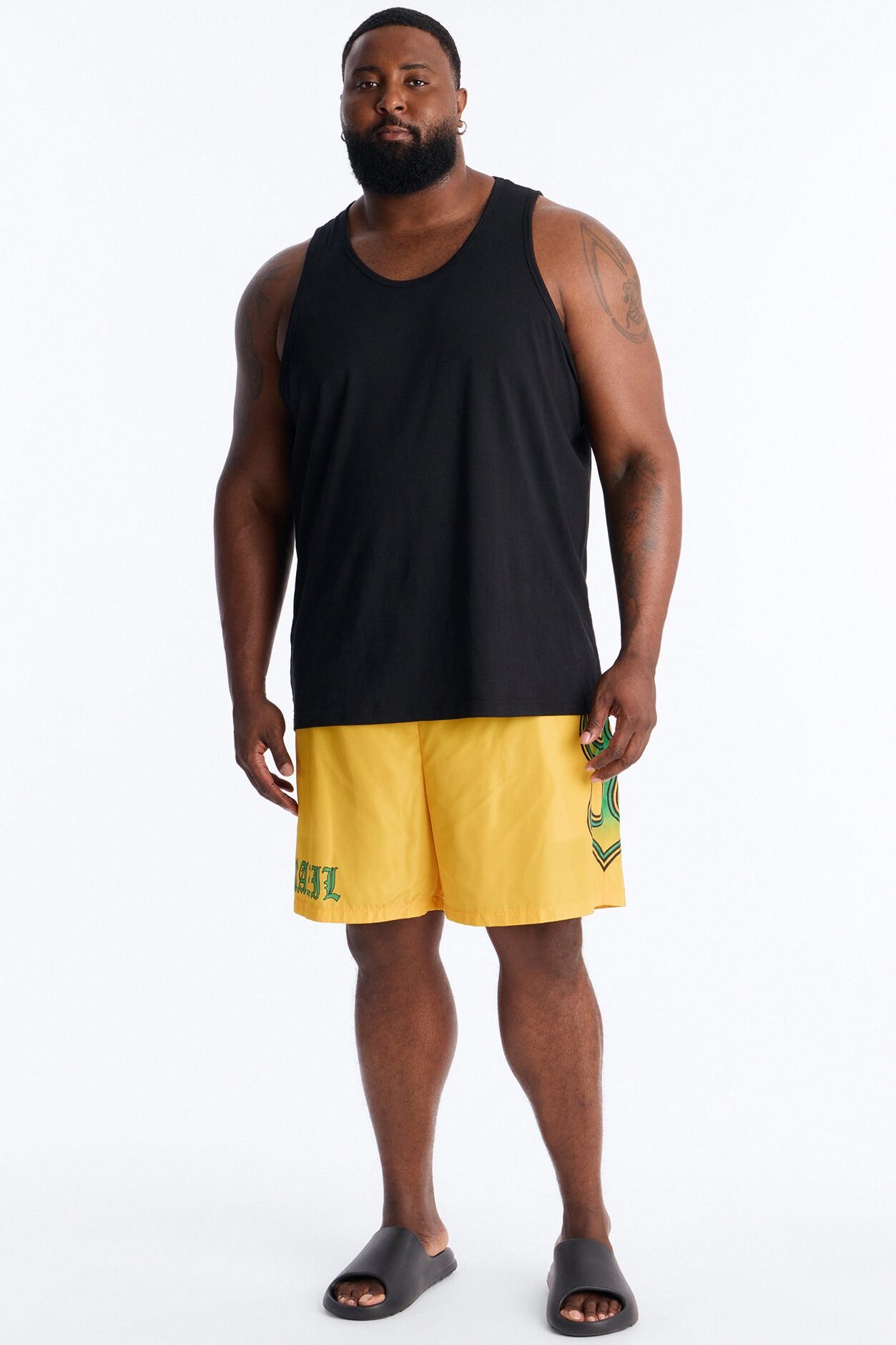 Brazil Circuit Velocity Swim Trunk 7″ - Yellow/combo