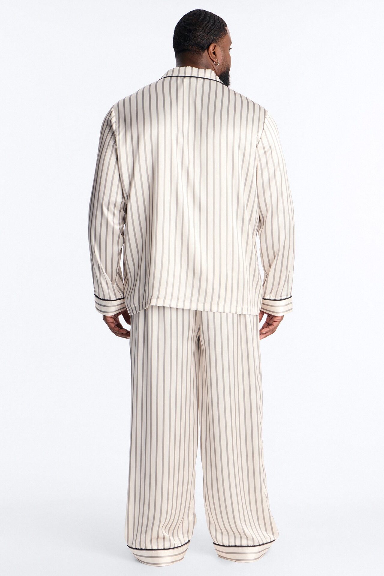 Hudson Stripe Lounge Set - Cream/combo