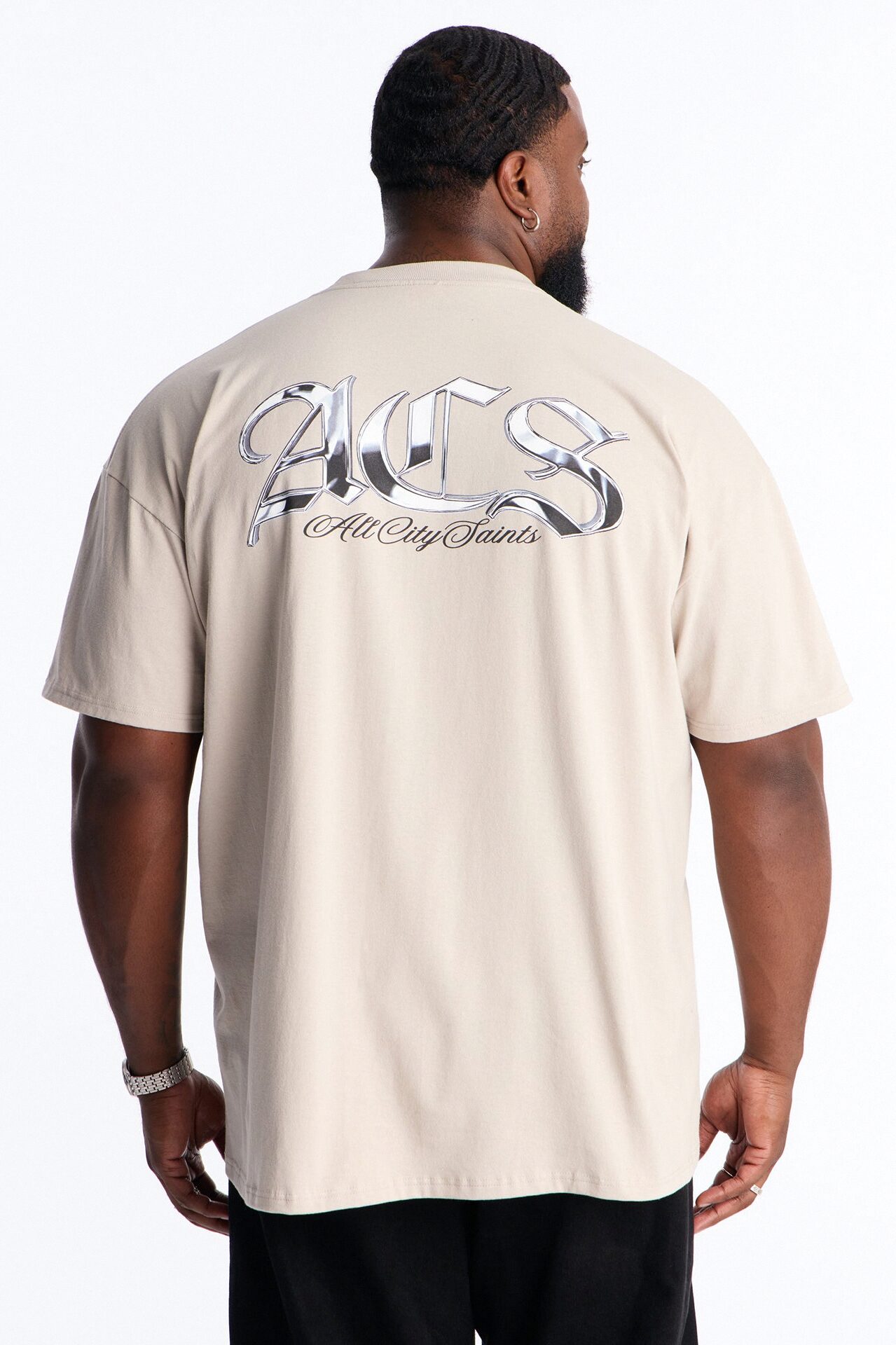 All City Saints Oversized Short Sleeve Tee - Grey