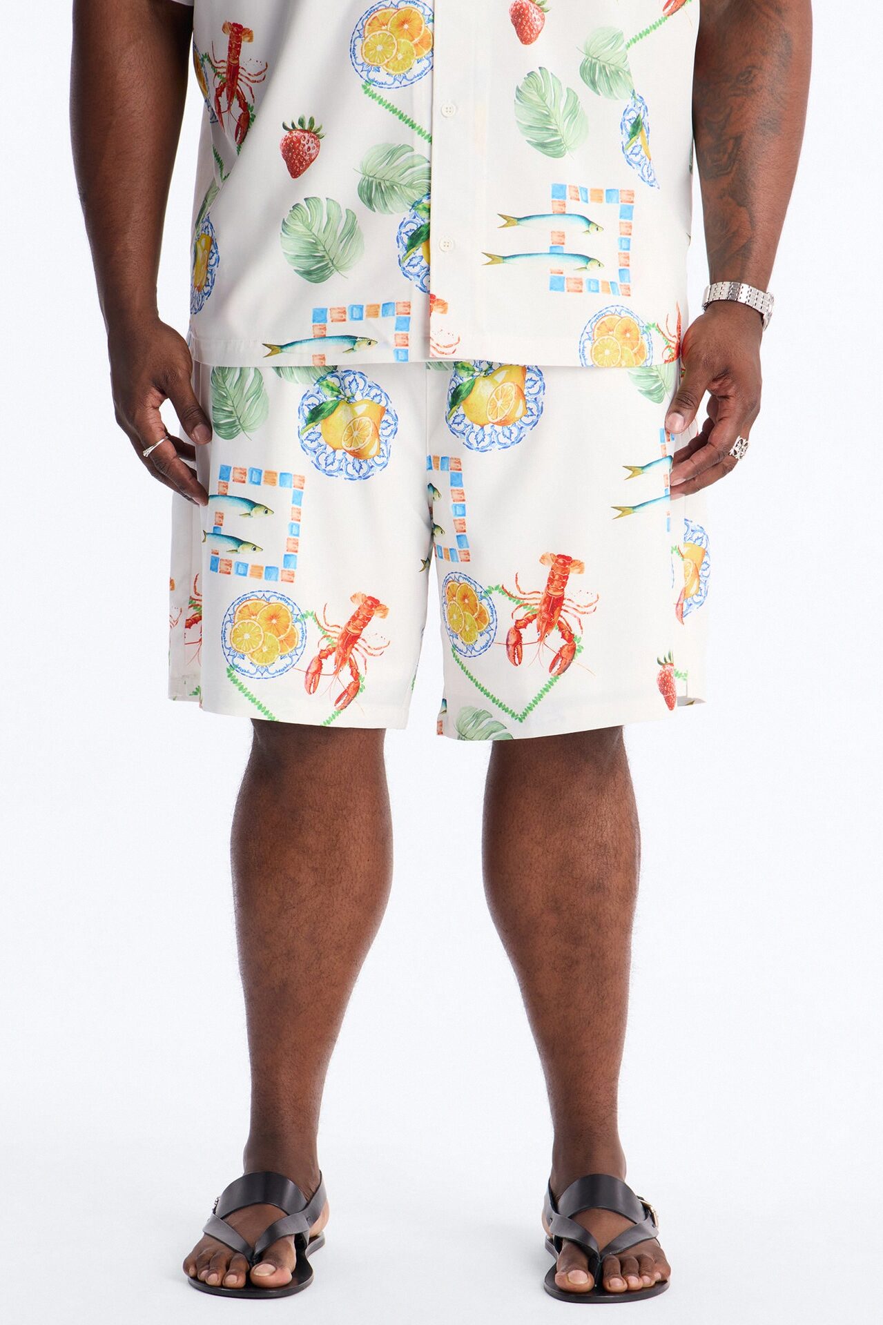 Relaxed Solaire Peel Short - White/combo