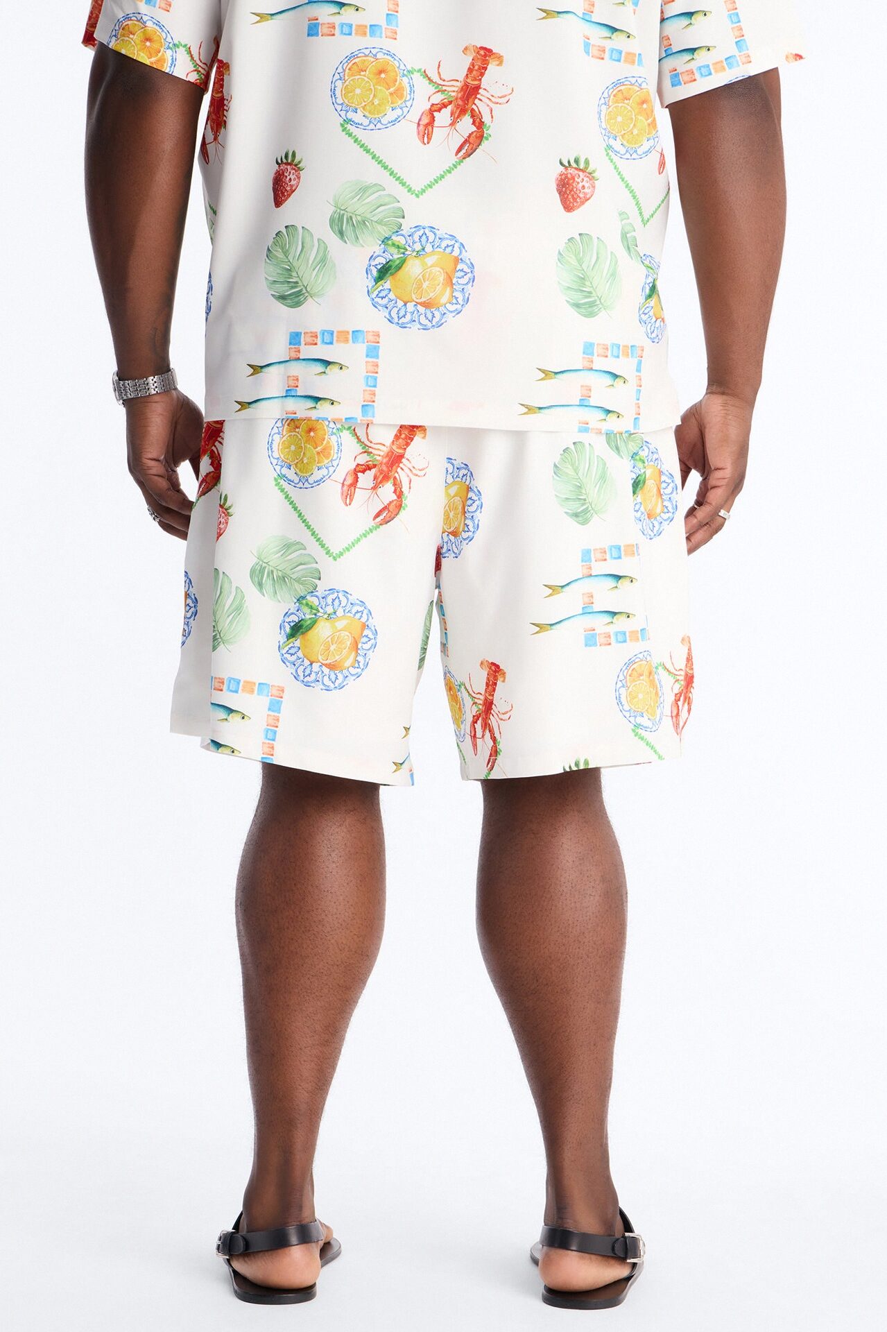 Relaxed Solaire Peel Short - White/combo